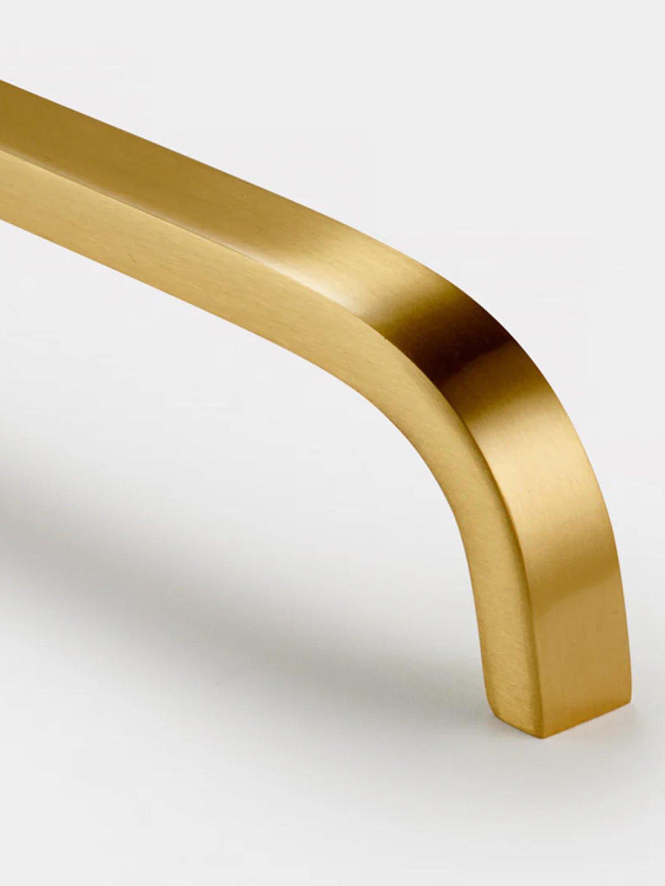Image 5 of 5 of Pushka Home Brass Bar Handle - Gold - Hole Centre 448mm - Curved