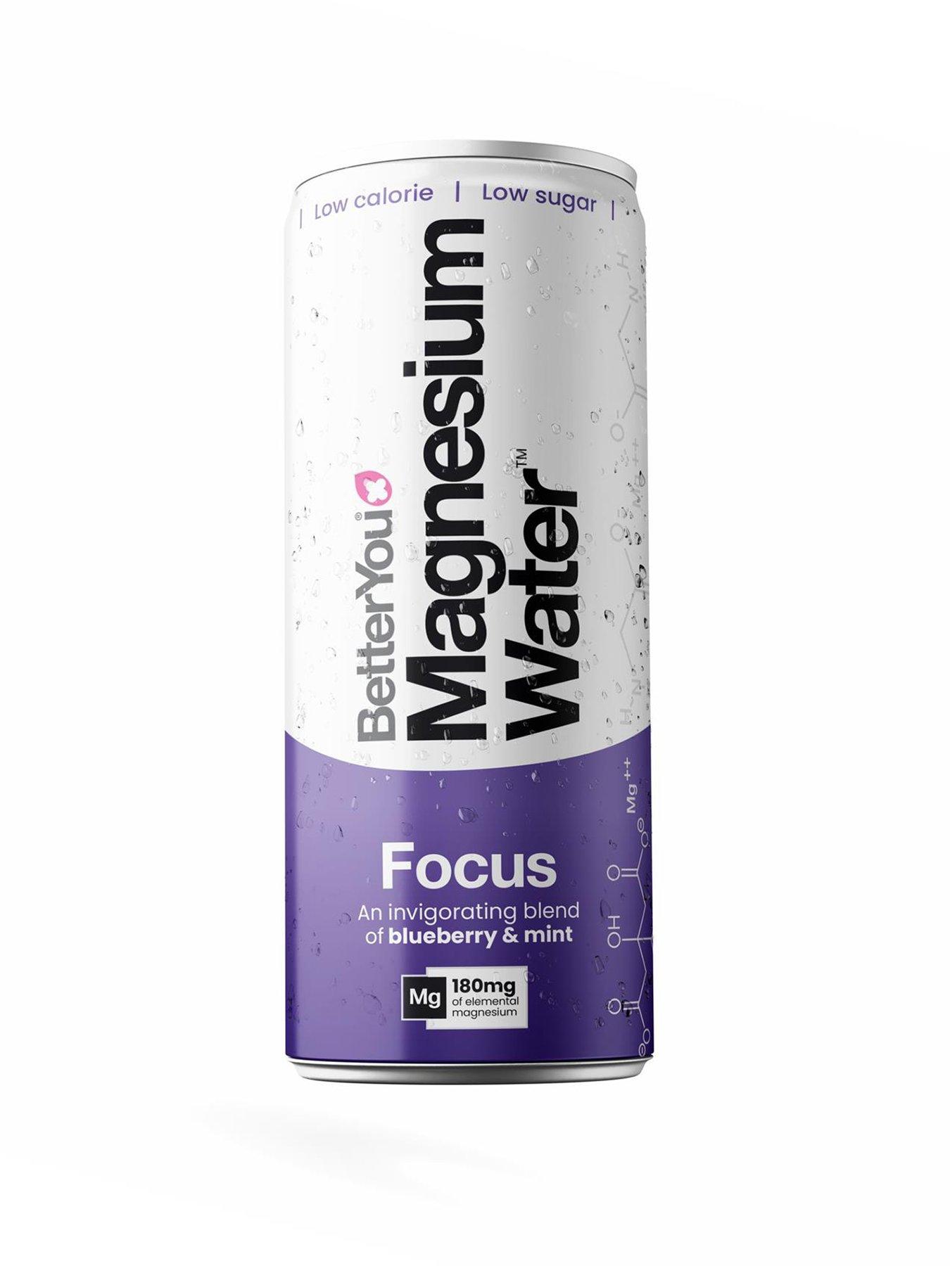 BetterYou Mag Water Focus - Blueberry  &  Mint - 12 x 250ml
