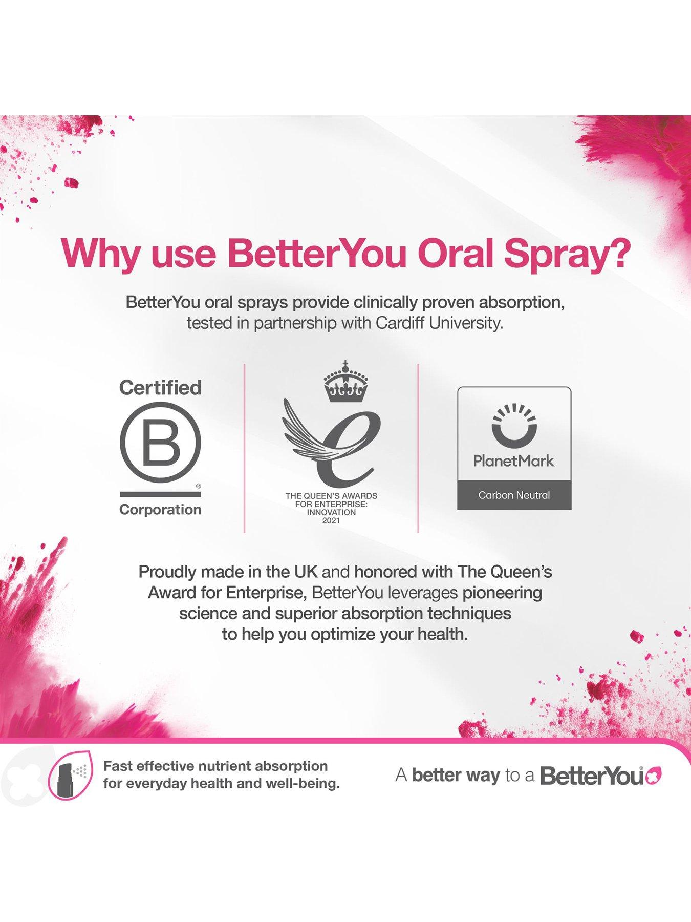 Image 6 of 6 of BetterYou Vitamin B Complete - Peach Plum &amp; Raspberry - 25ml
