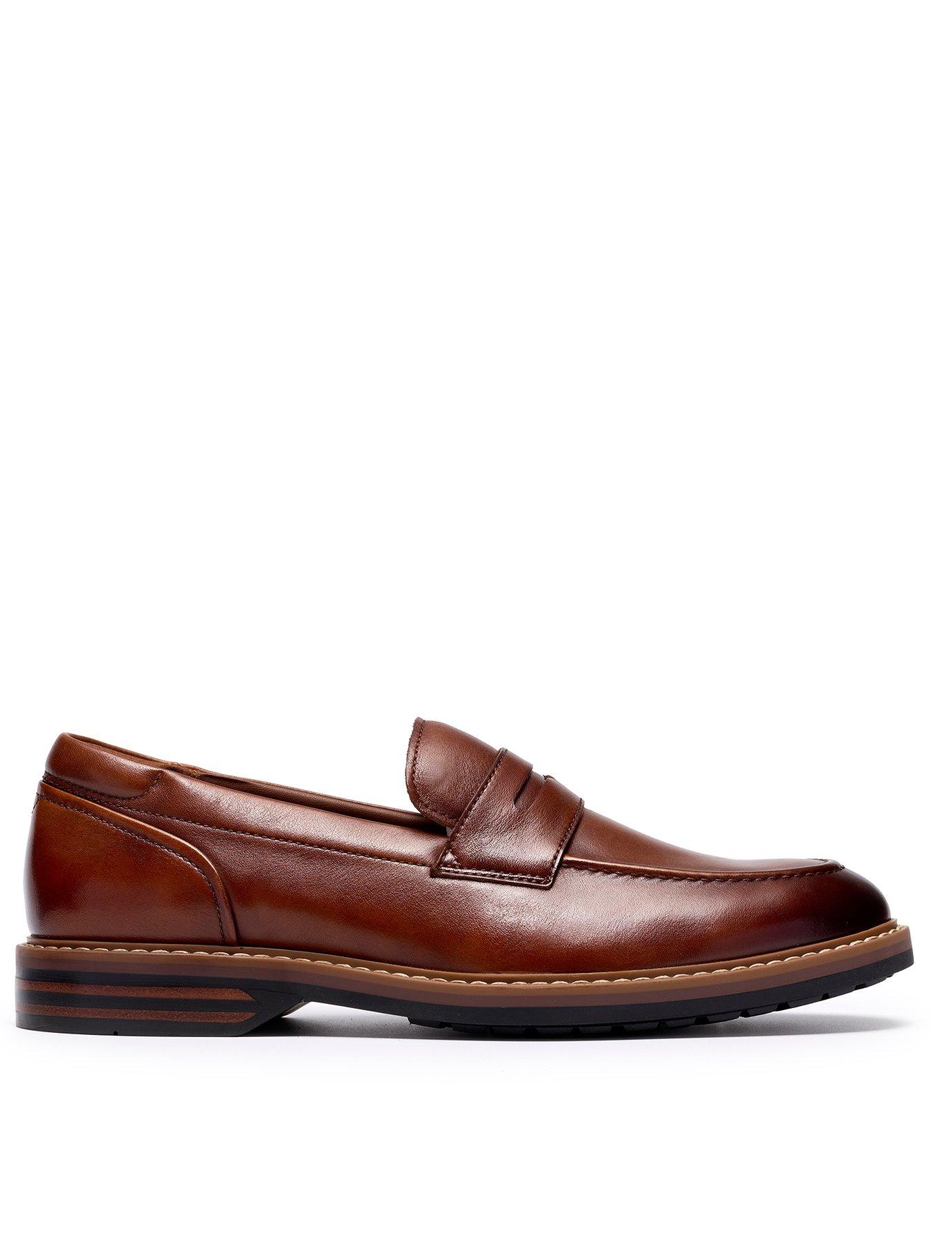 Clarks Aldwin Step Loafer - Mid Tan Leather