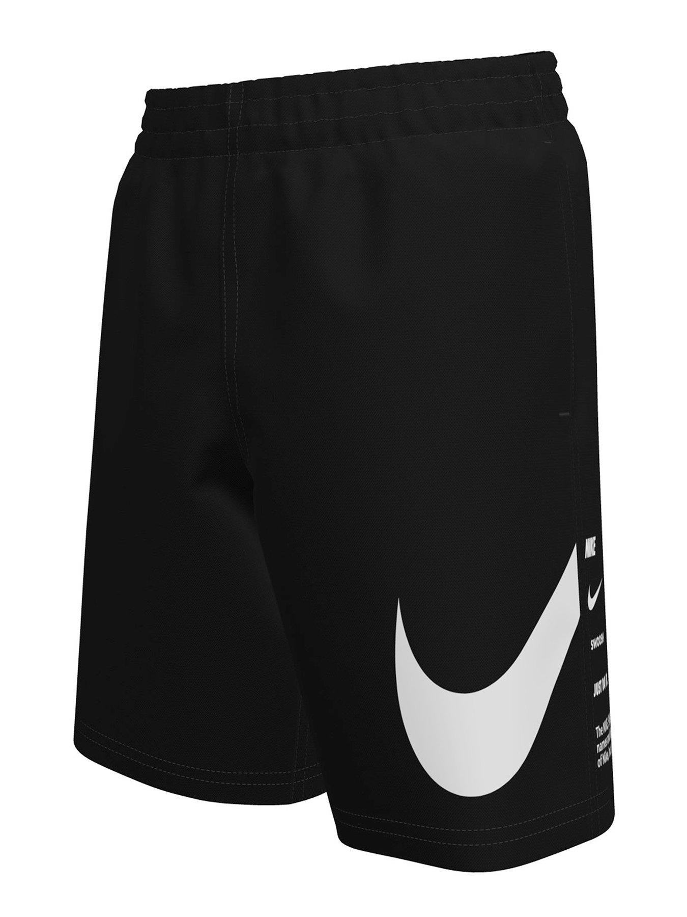 Nike Junior Boys Swim 7 Inch Volley Short - Black