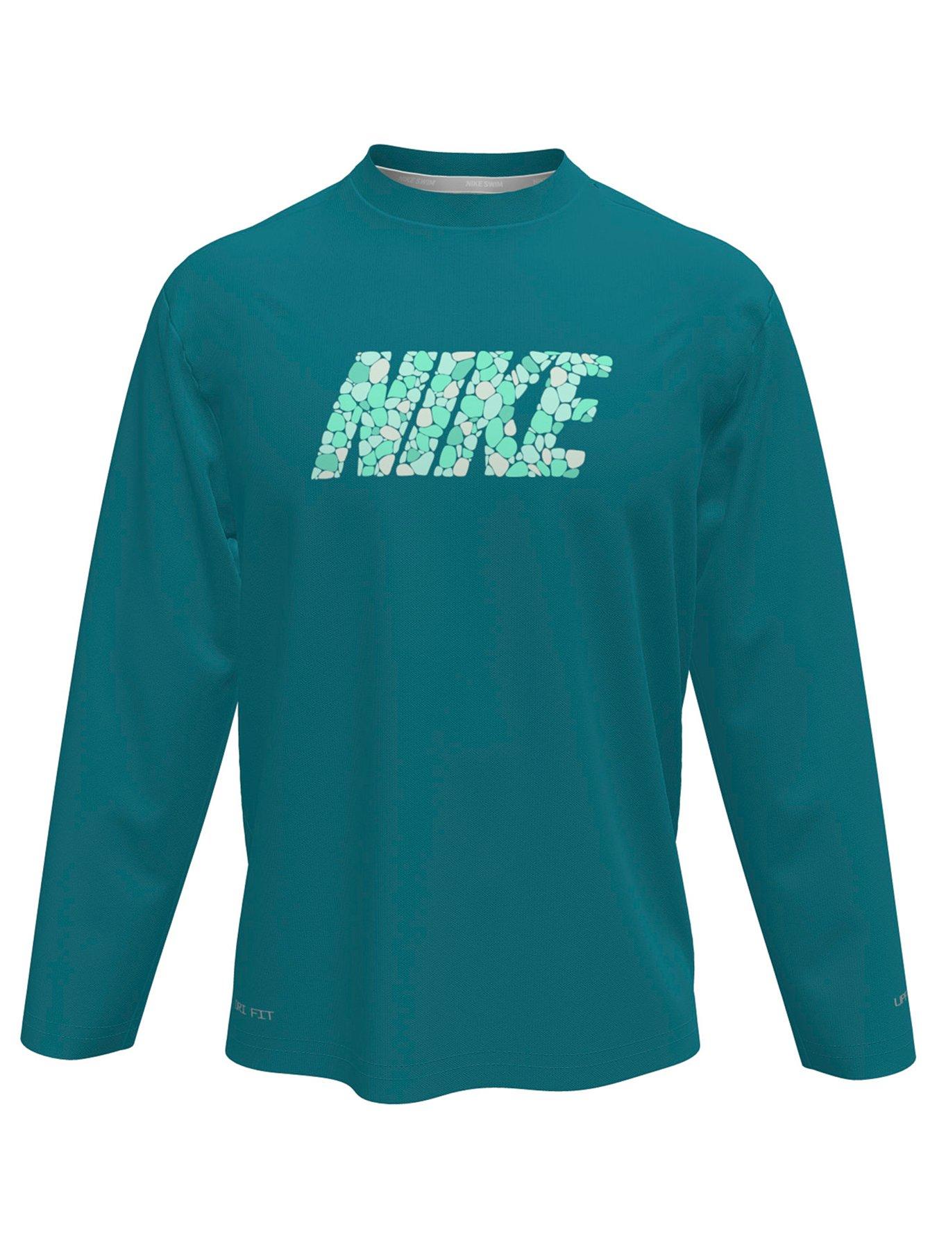 Nike Junior Boys Long Sleeve Hydroguard - Green