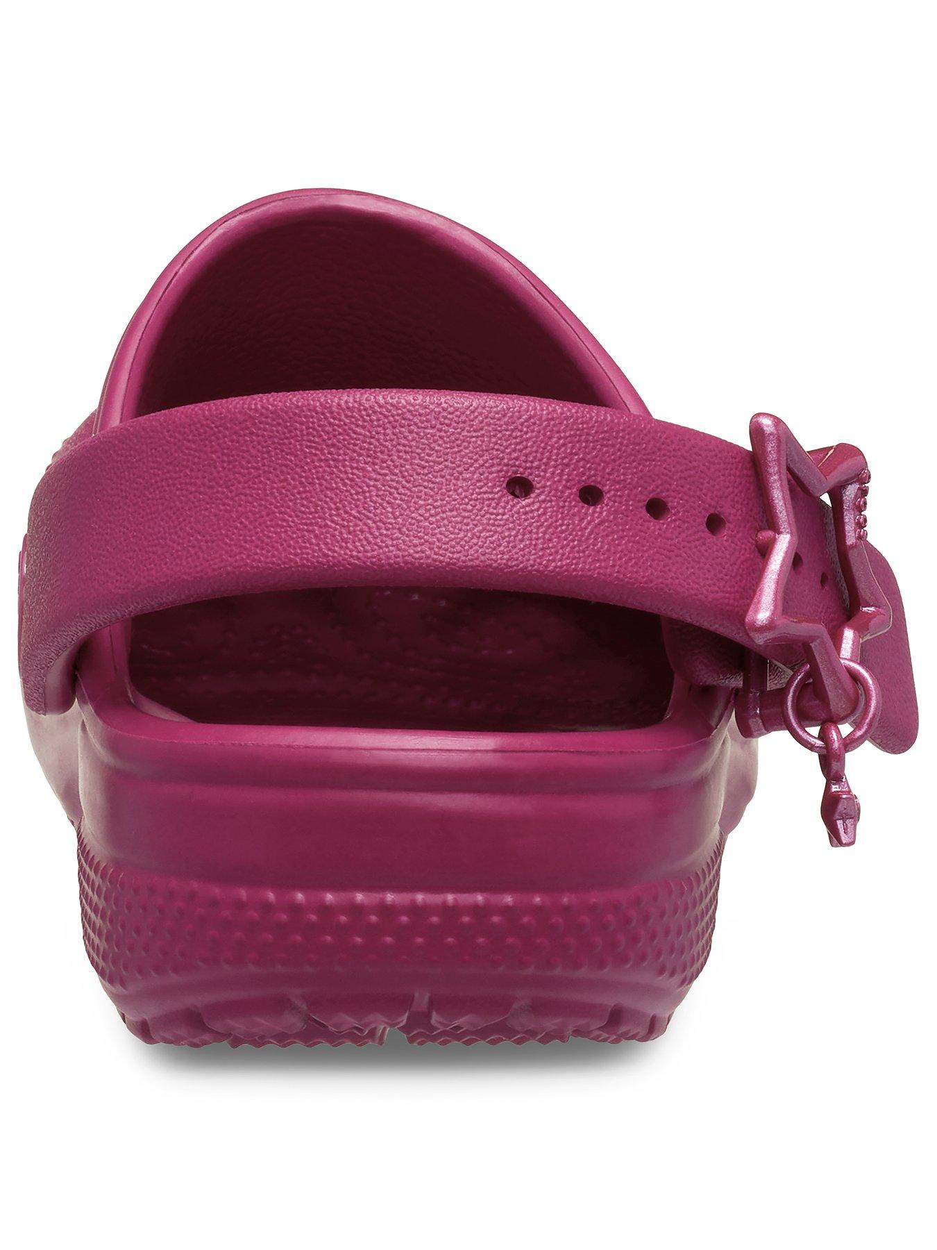 Image 3 of 7 of Crocs Kids Classic Star Buckle Clog - Royal Pink