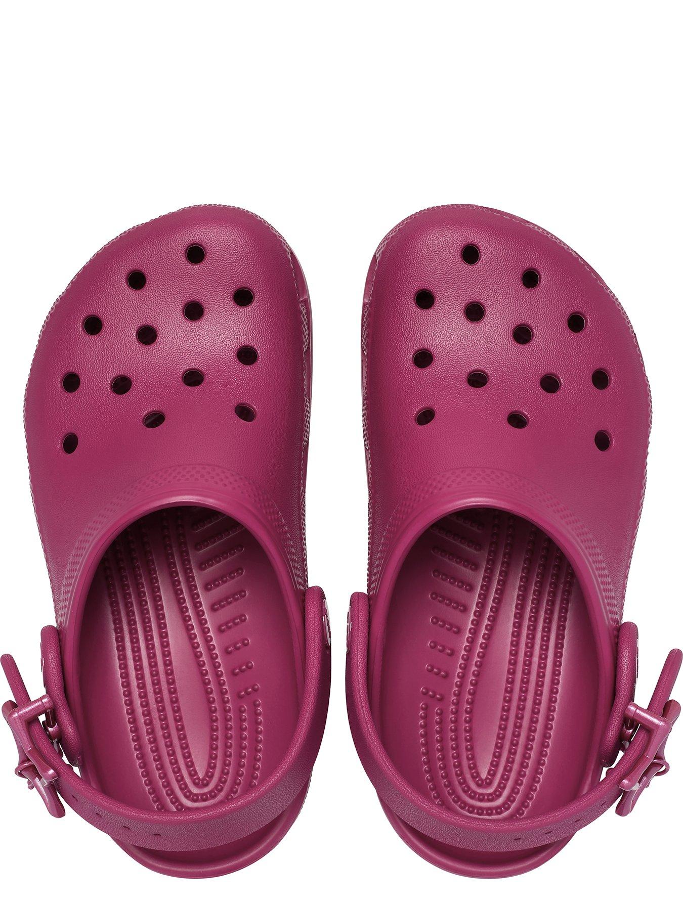 Image 4 of 7 of Crocs Kids Classic Star Buckle Clog - Royal Pink