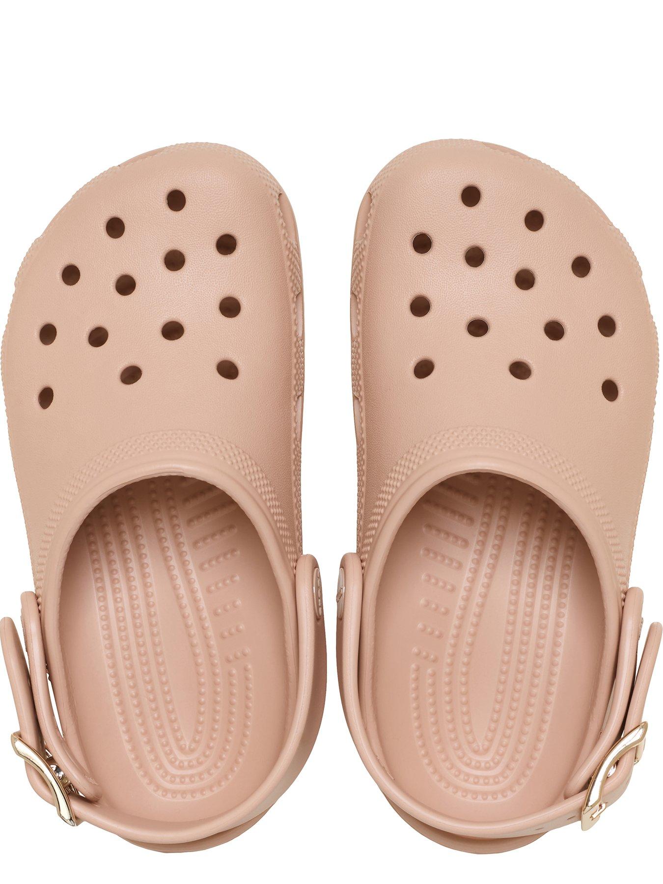 Image 4 of 7 of Crocs Junior Classic Metallic Buckle Clog - Blush