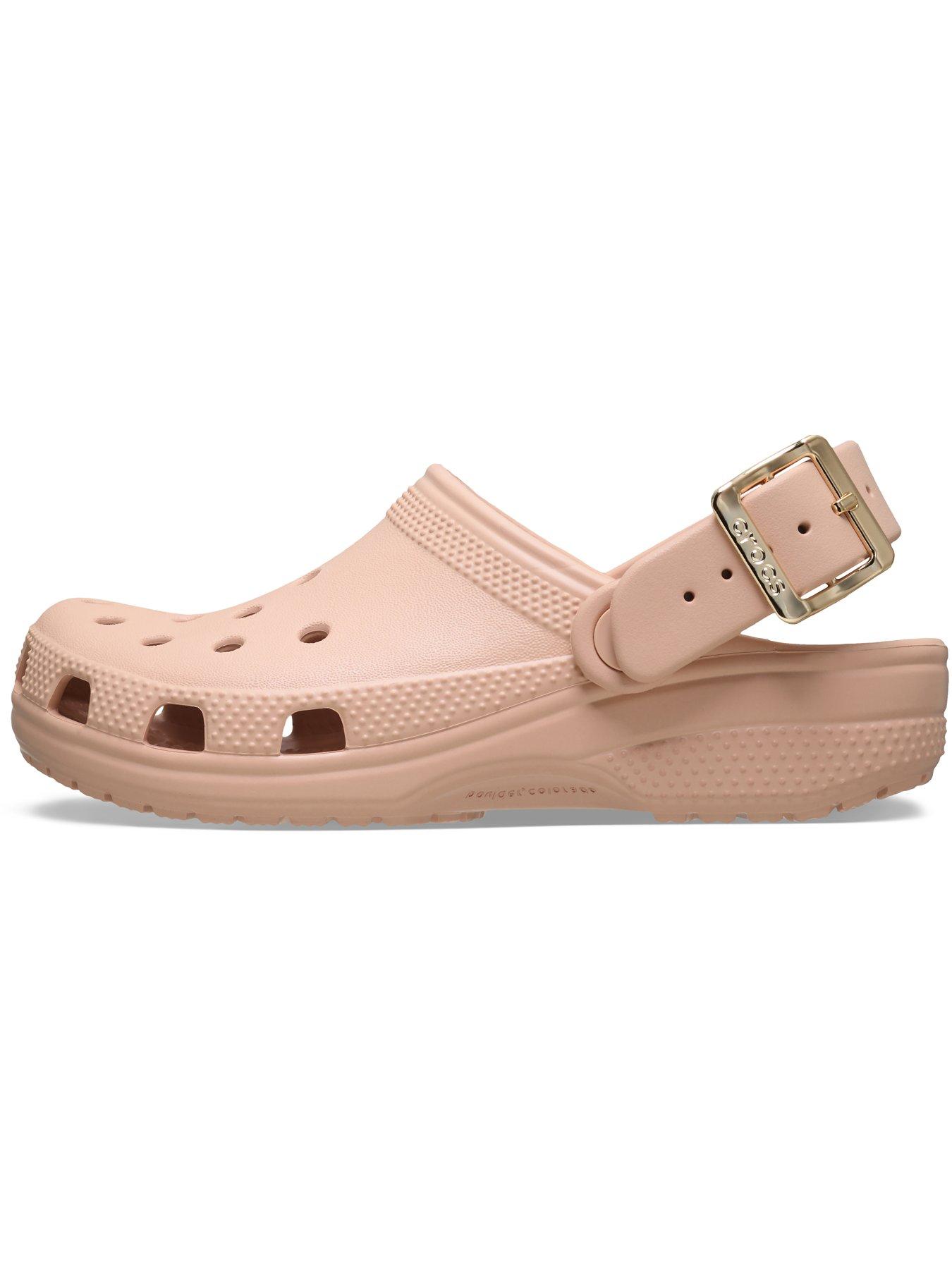 Image 7 of 7 of Crocs Junior Classic Metallic Buckle Clog - Blush