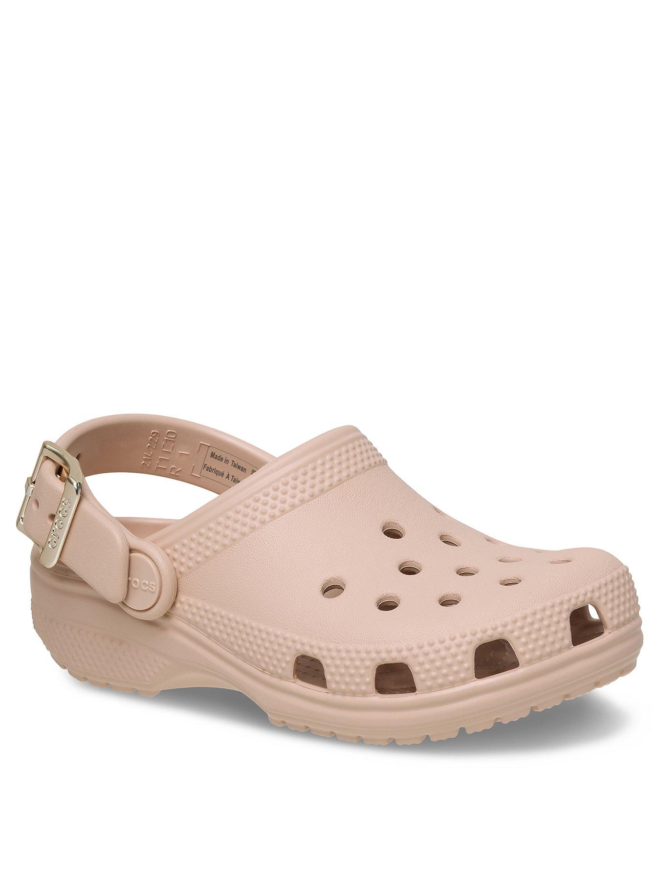 Image 2 of 6 of Crocs Classic Metallic Buckle Clog - Pink