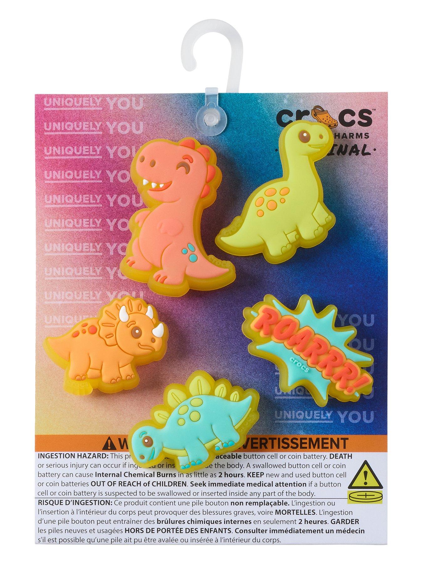 Image 3 of 3 of Crocs Kids Lights Up Little Dinos 5 Pack - Multi