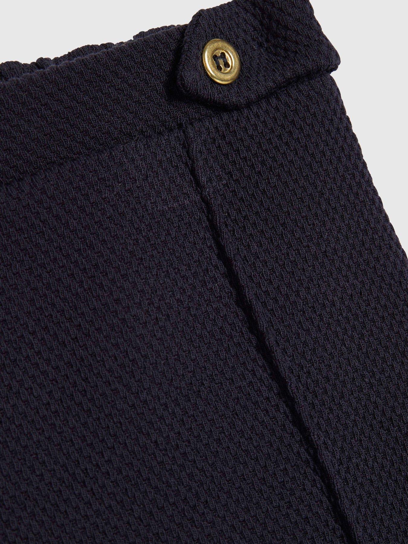Image 5 of 5 of River Island Baby Baby Boys Sailor Tie Bear Top Set - Navy