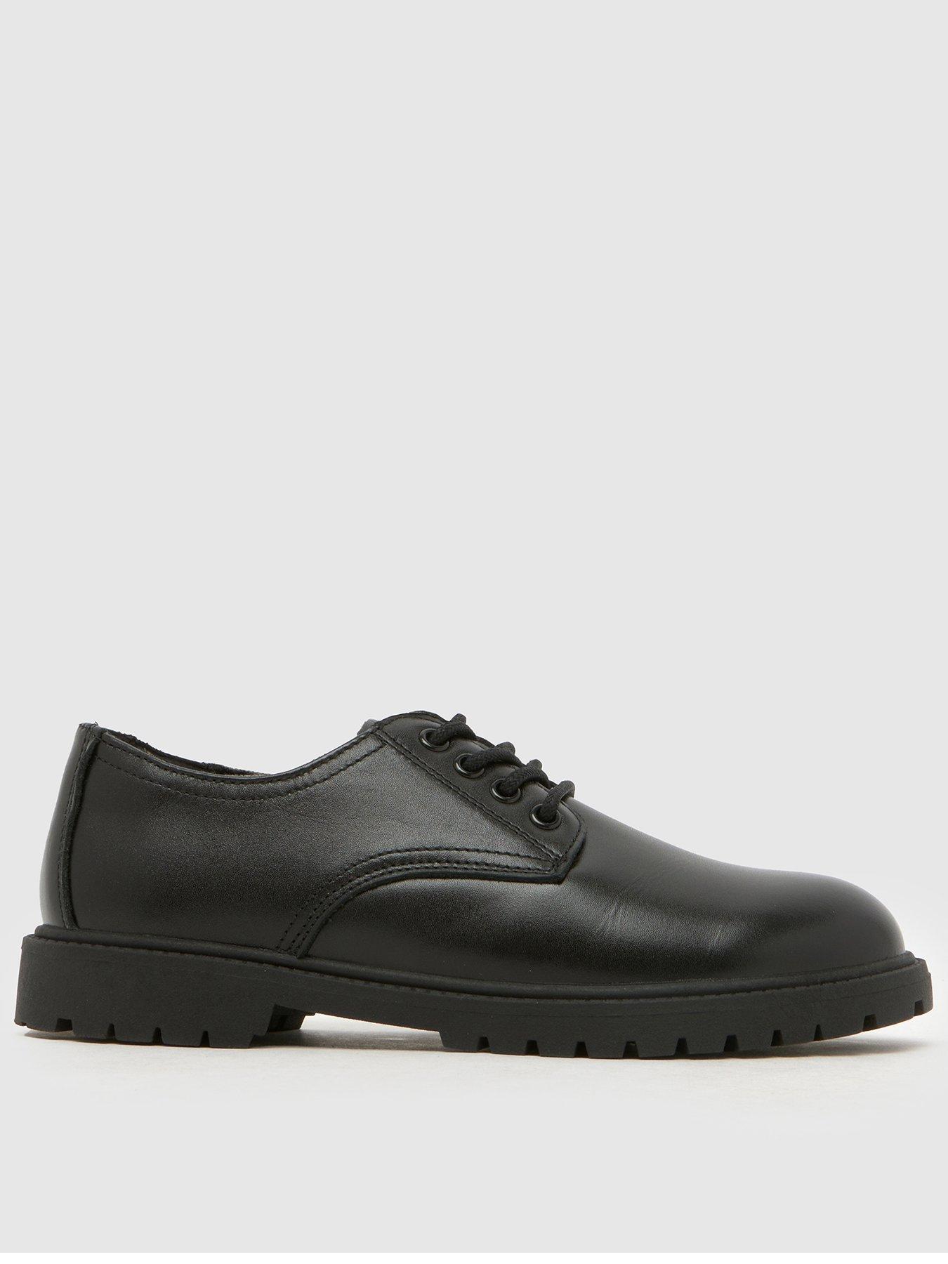 Schuh Leather Lace Up Derby - Black
