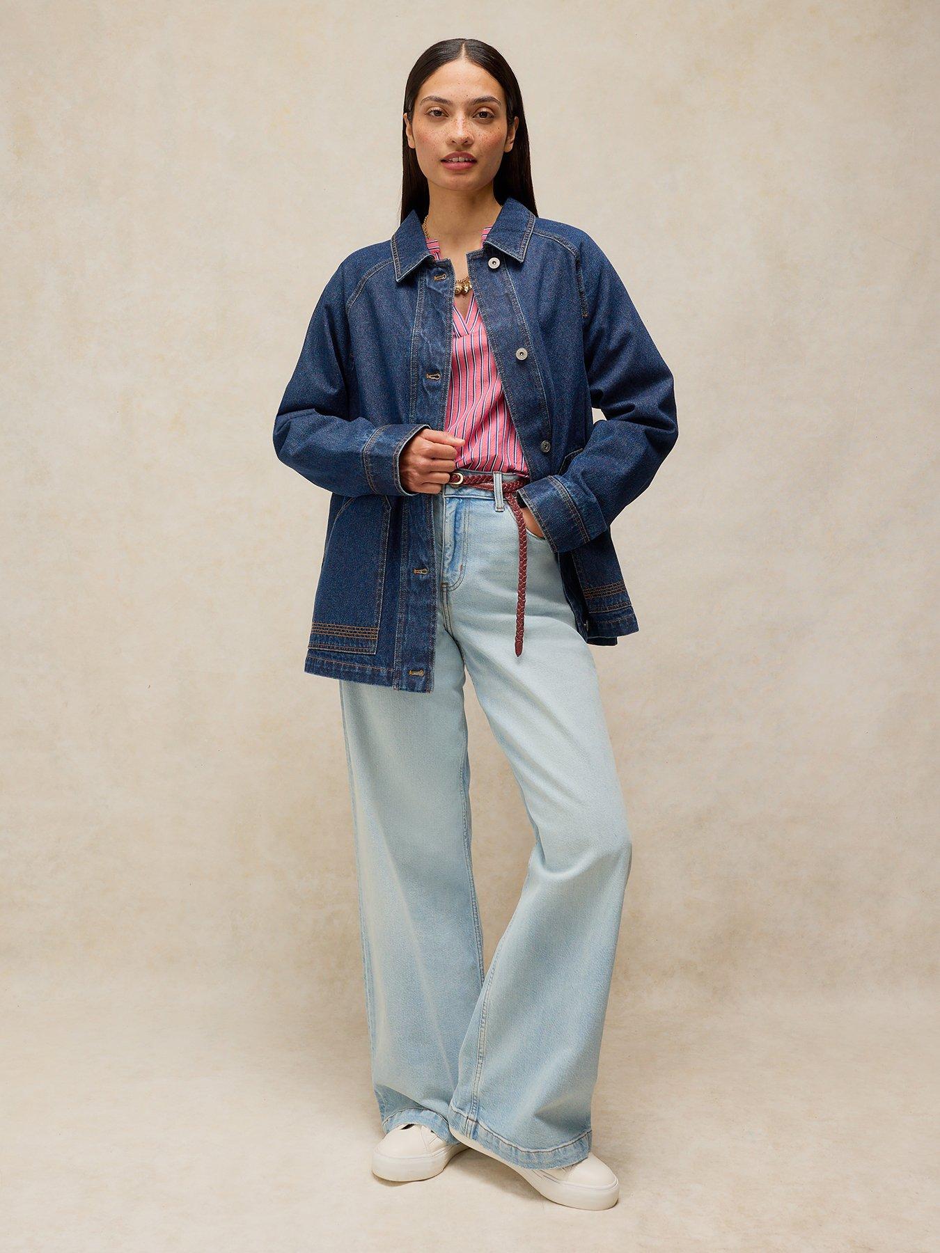 Image 3 of 6 of White Stuff Benny Denim Barn Jacket - Blue