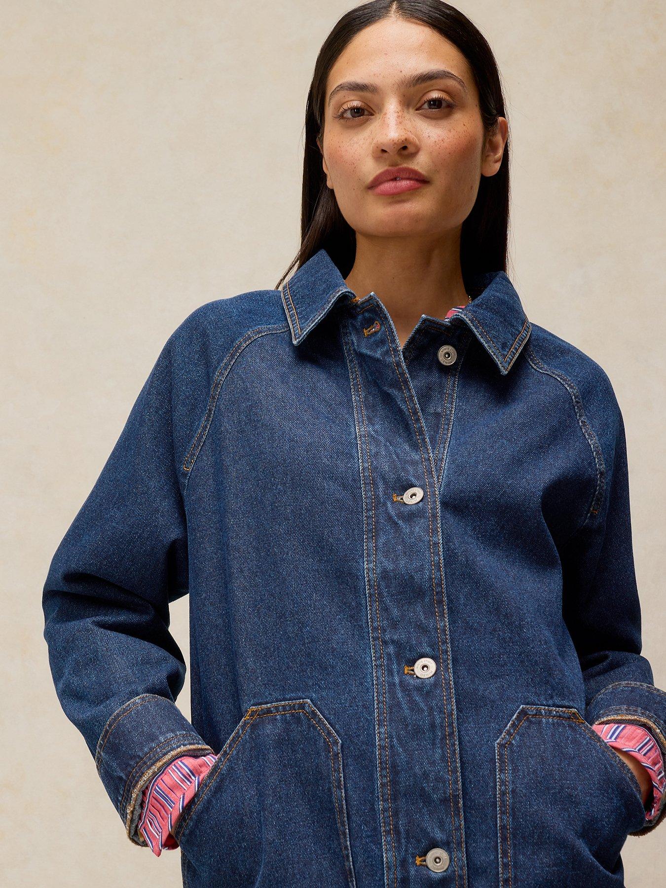 Image 4 of 6 of White Stuff Benny Denim Barn Jacket - Blue
