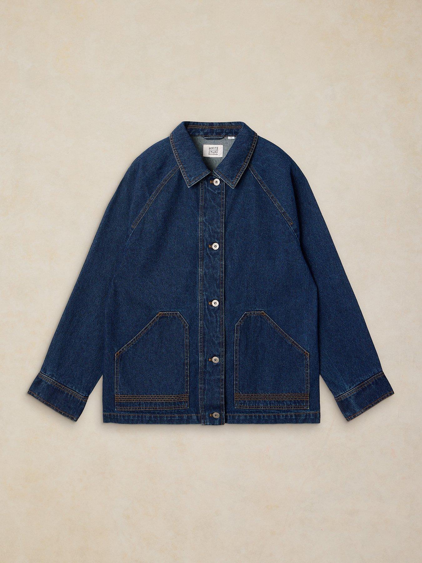 Image 5 of 6 of White Stuff Benny Denim Barn Jacket - Blue