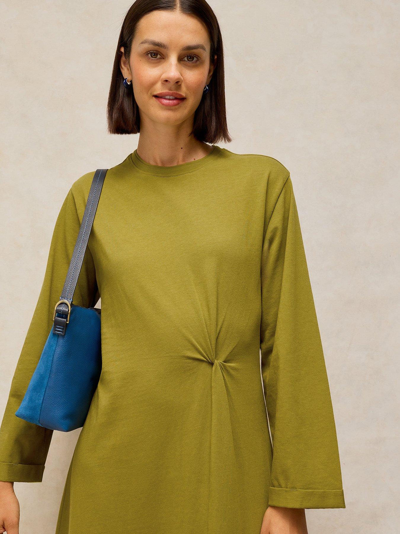 Image 4 of 5 of White Stuff Gracie Twist Dress - Green