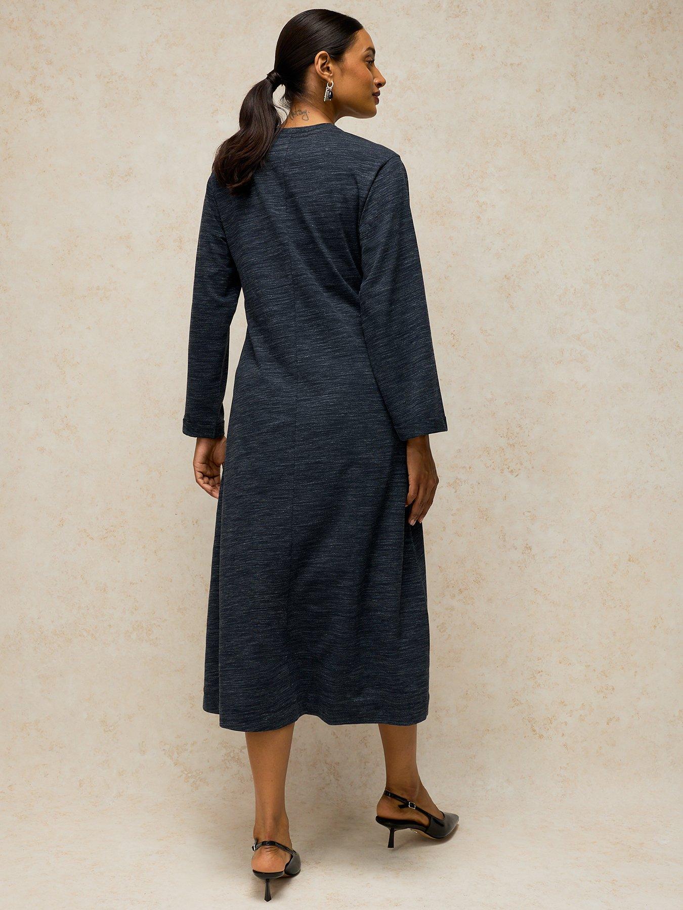 Image 2 of 5 of White Stuff Gracie Twist Dress - Blue