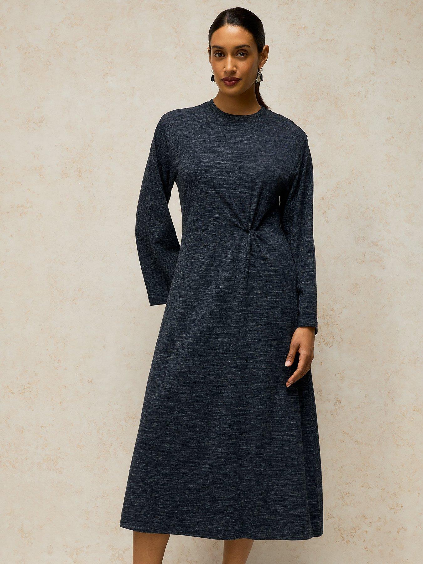 Image 3 of 5 of White Stuff Gracie Twist Dress - Blue