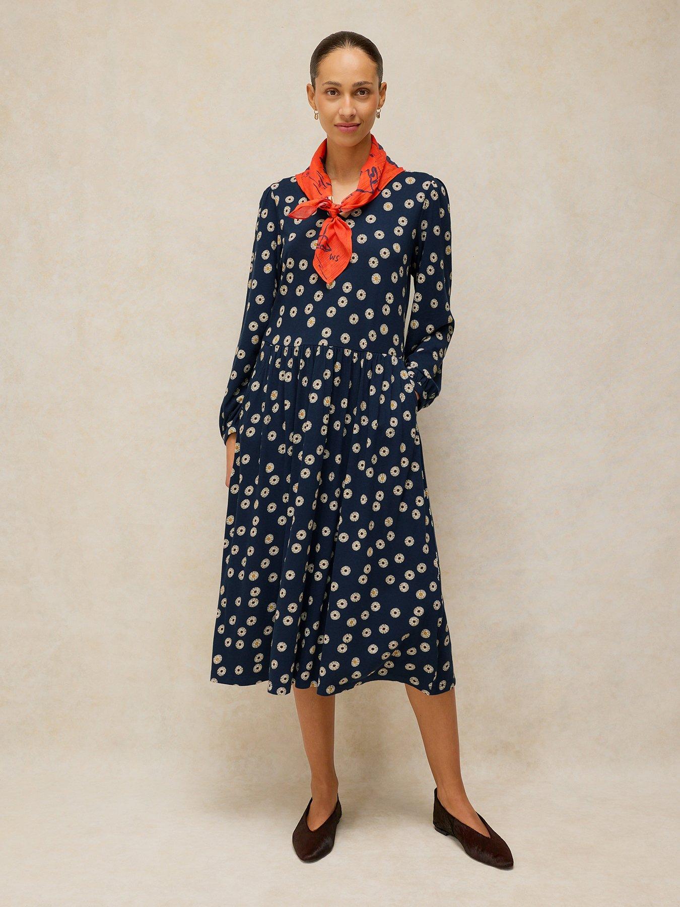 White Stuff Leah Jersey Dress - Blue