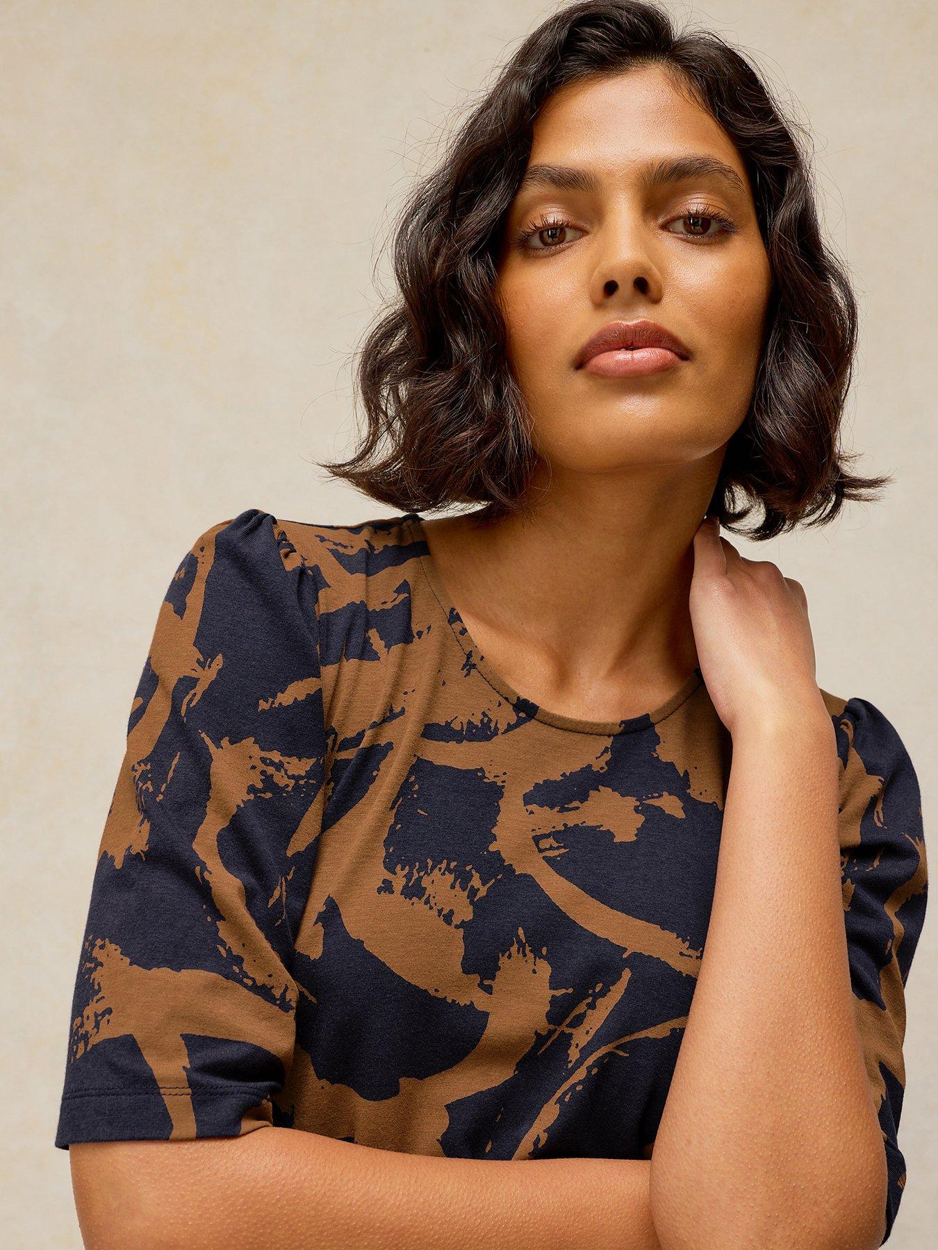 Image 4 of 6 of White Stuff Olivia Jersey Dress - Brown