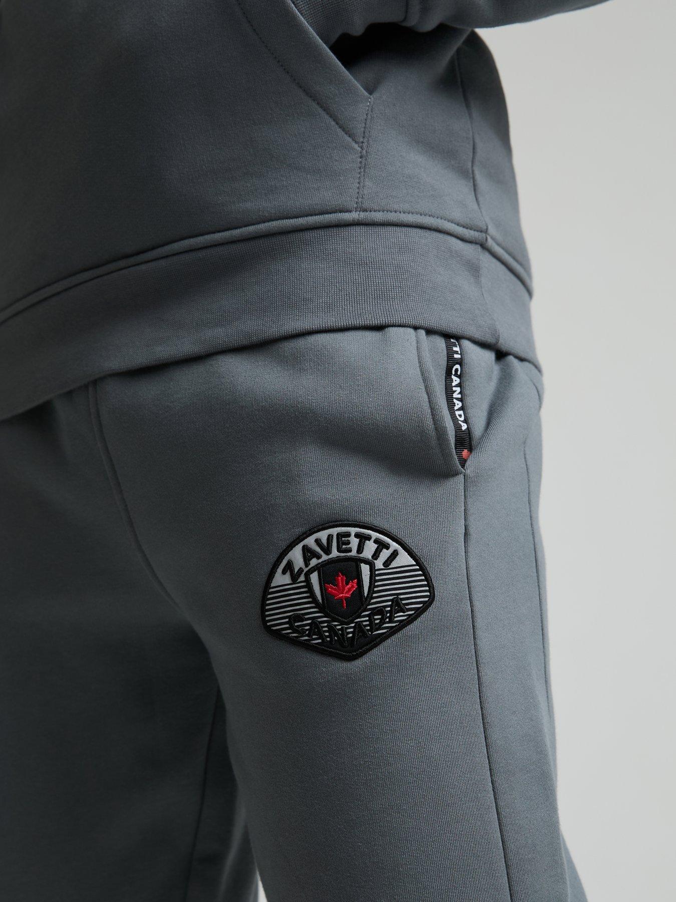 Image 5 of 5 of Zavetti Canada Zavetti Canada Bottacini Compatto Fleece Sweat Joggers - Dark Grey