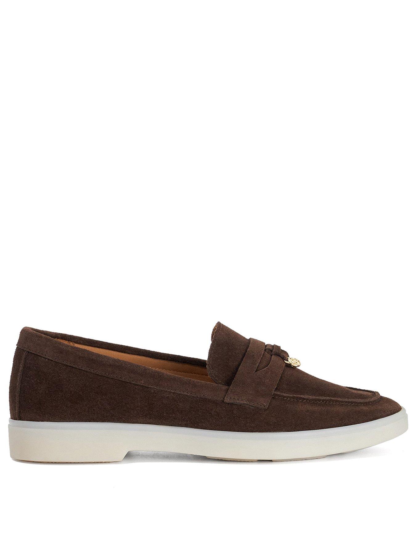 Dune London Grinning Suede Slip On Loafers