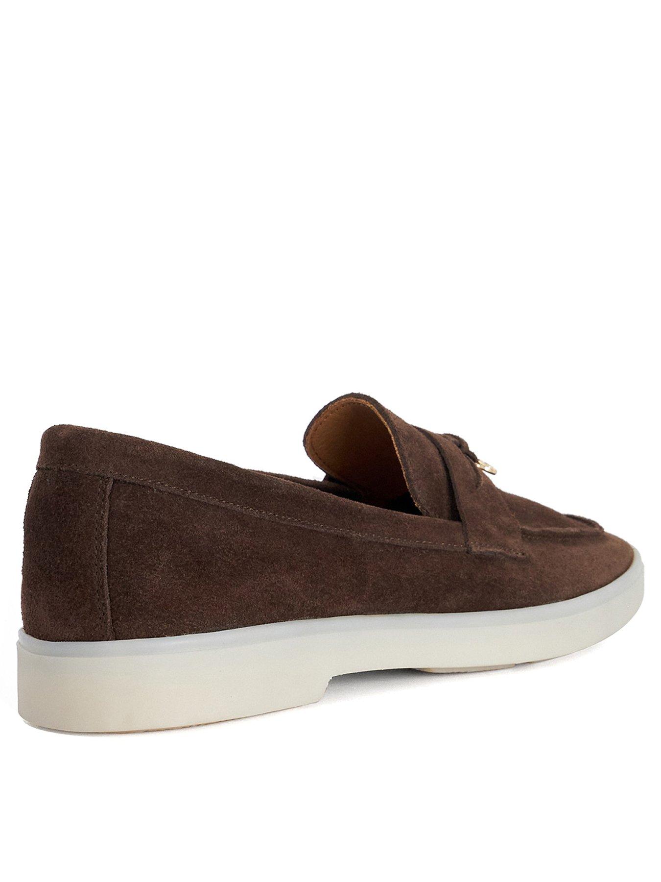 Image 3 of 5 of Dune London Grinning Suede Slip On Loafers