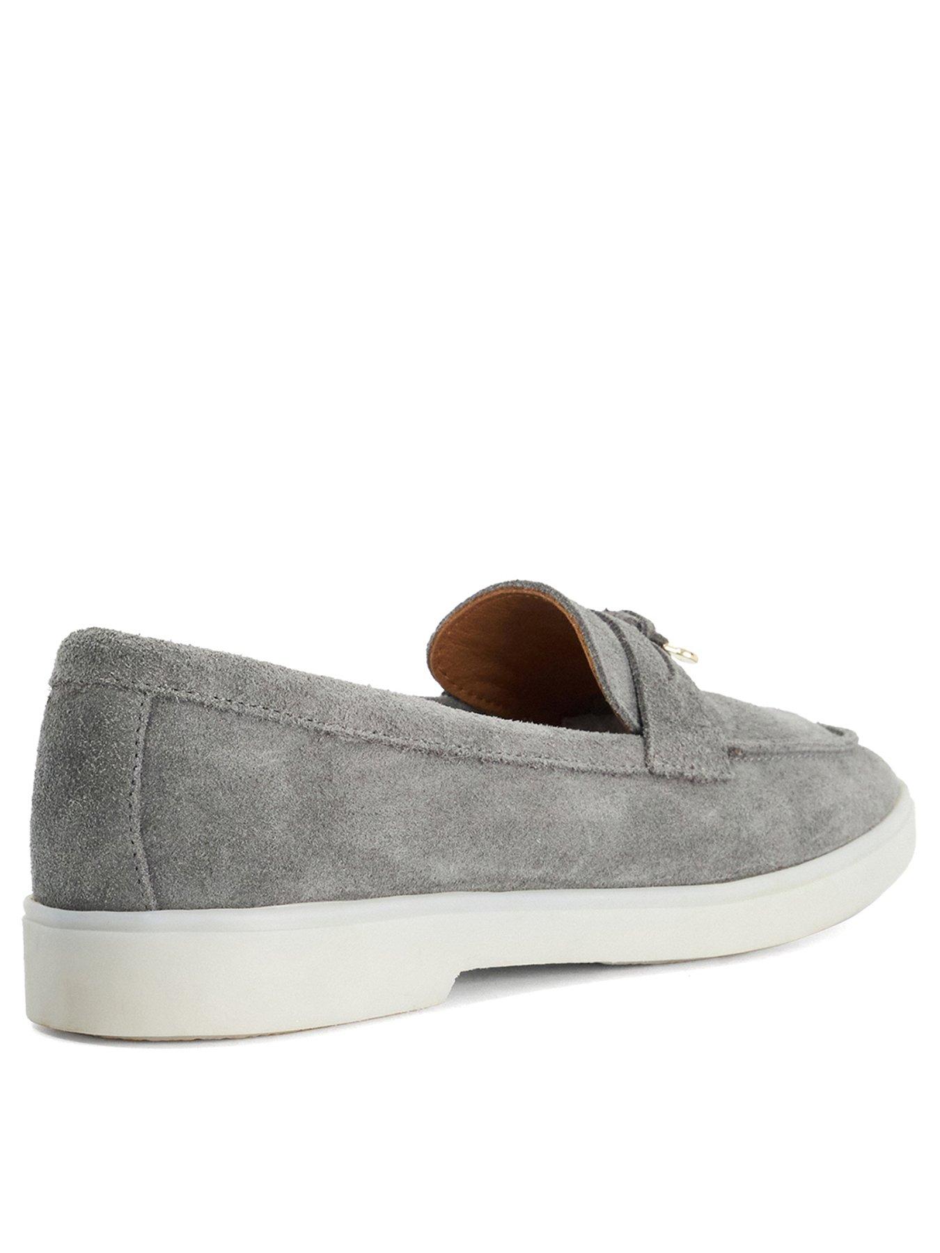 Image 3 of 5 of Dune London Grinning Suede Slip On Loafers