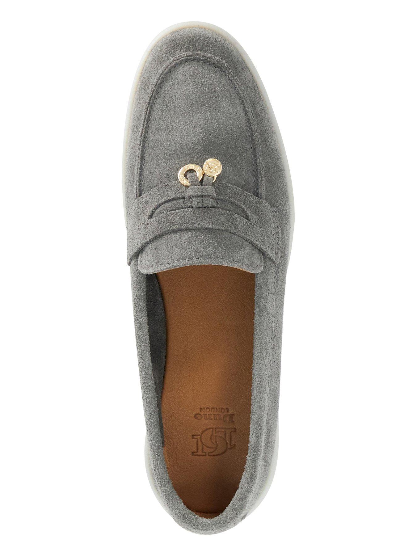 Image 4 of 5 of Dune London Grinning Suede Slip On Loafers