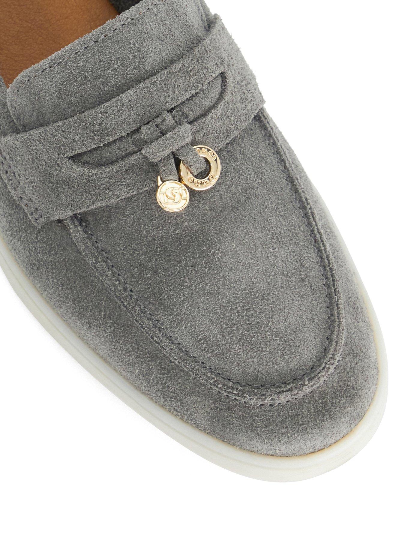 Image 5 of 5 of Dune London Grinning Suede Slip On Loafers