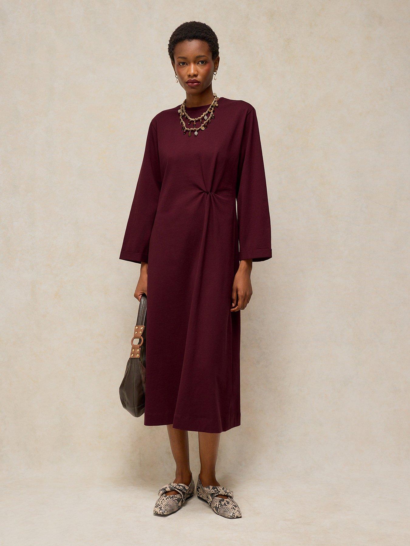 White Stuff Women's Gracie Twist Dress - Purple