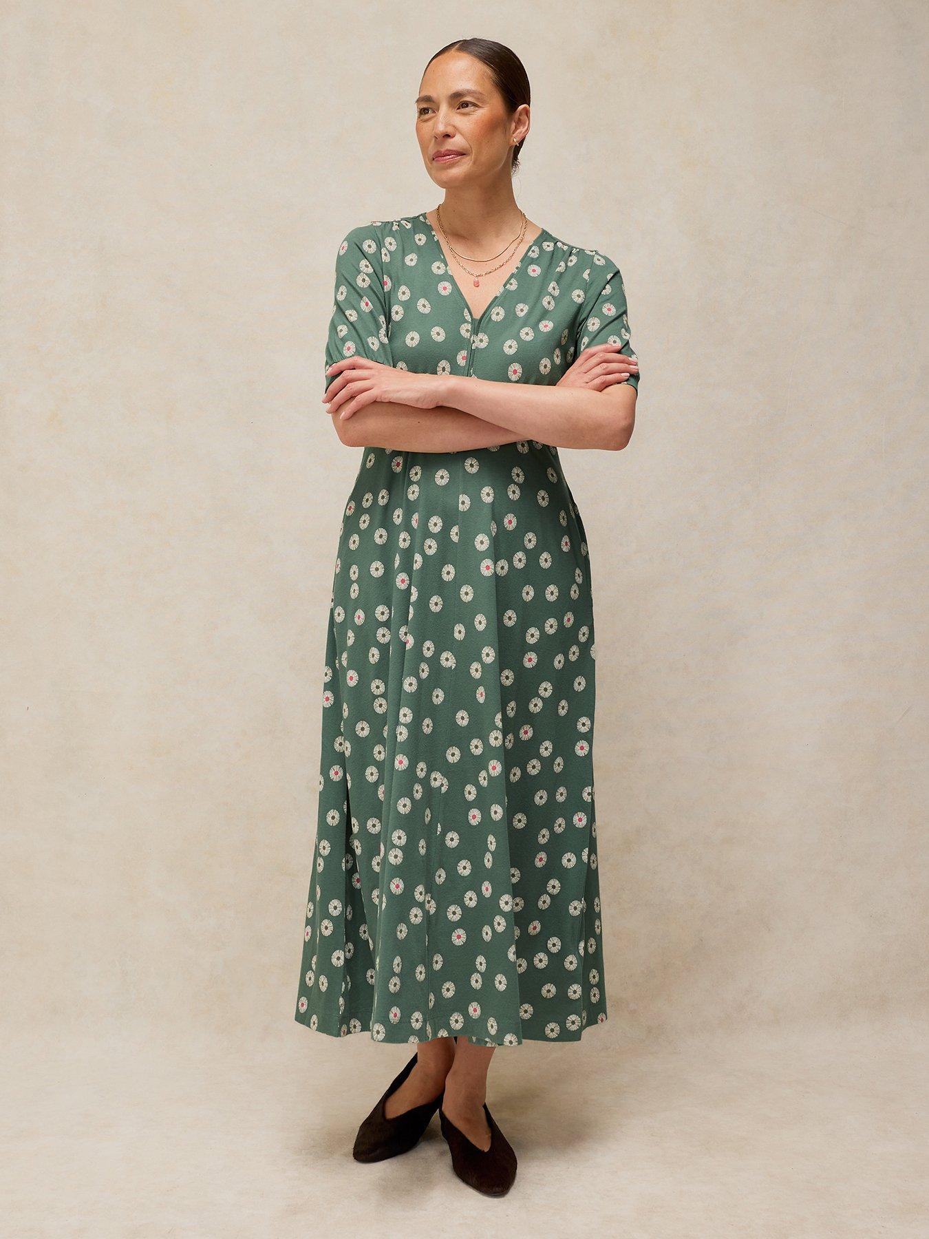 White Stuff Megan Jersey Dress - Green