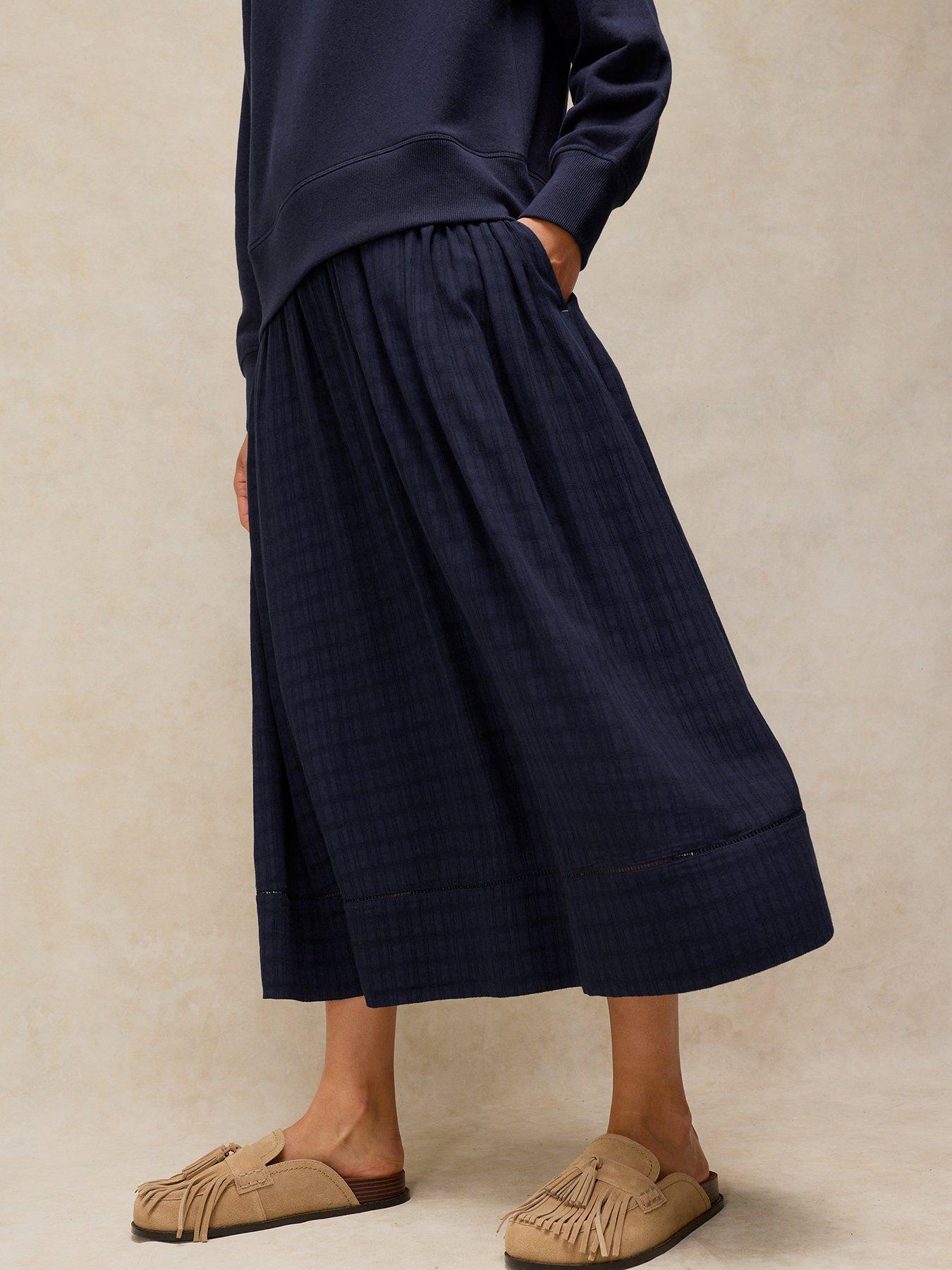 Image 4 of 6 of White Stuff Carter Mix Sweater Dress - Blue