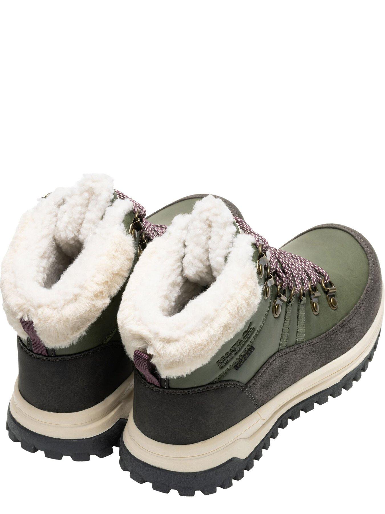 Image 4 of 7 of Regatta Womens Elbourne ISOTEX Waterproof Insulated Walking Boots - Dark Khaki / Fig