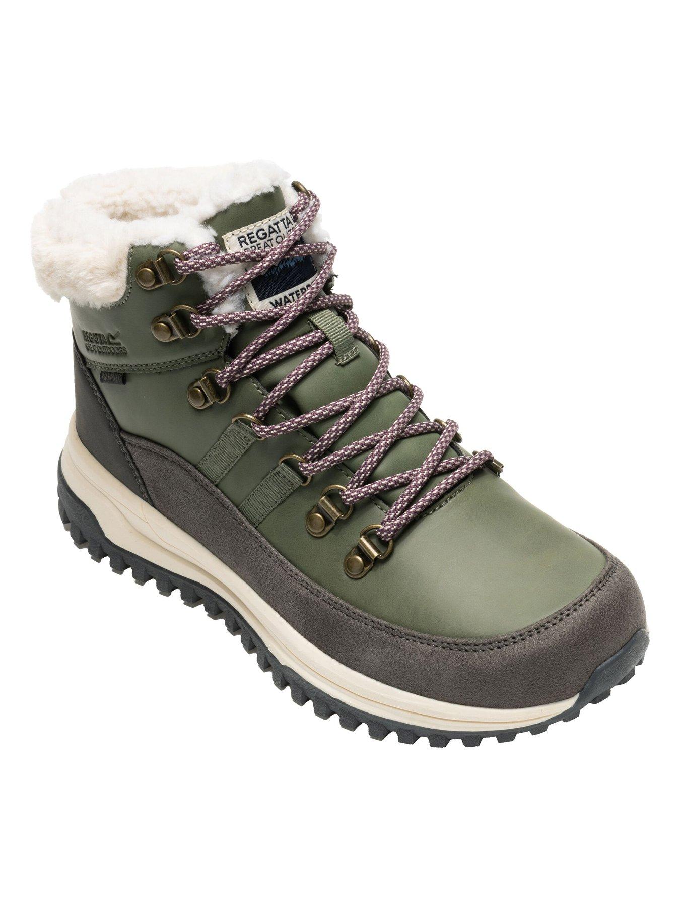 Image 6 of 7 of Regatta Womens Elbourne ISOTEX Waterproof Insulated Walking Boots - Dark Khaki / Fig