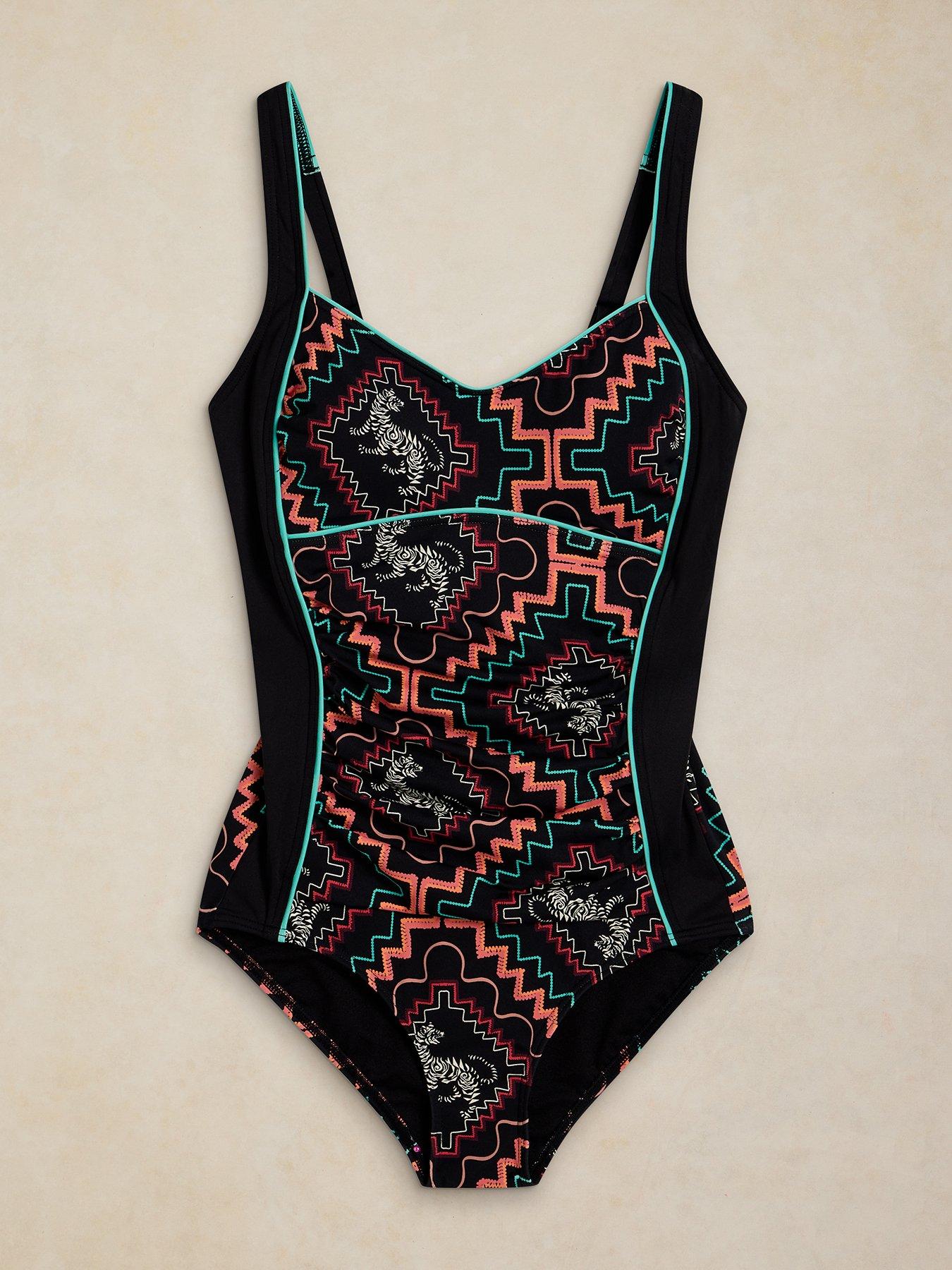 Image 5 of 6 of White Stuff Splash Control Swimsuit - Black