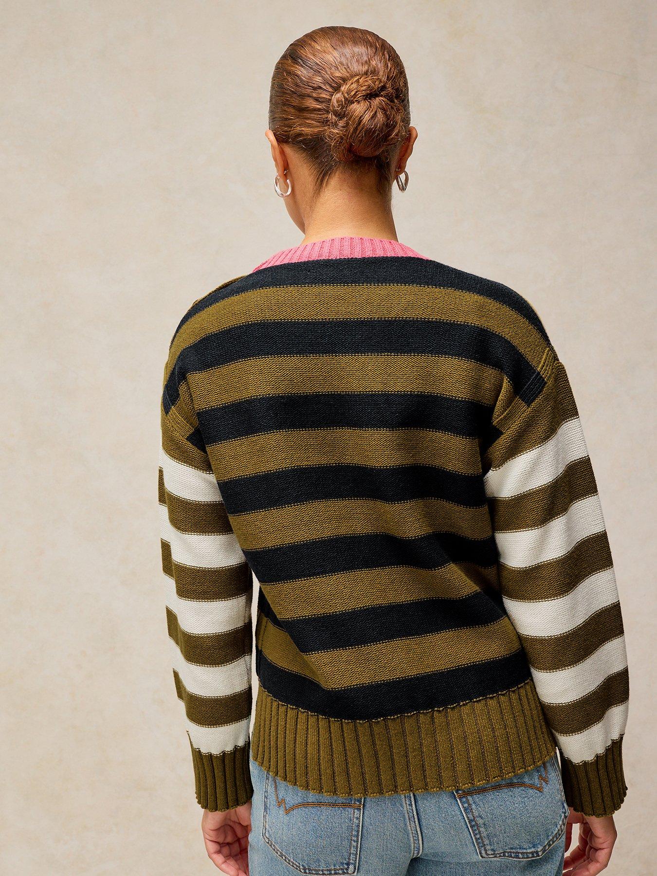 Image 2 of 5 of White Stuff Bea Button Cotton Jumper