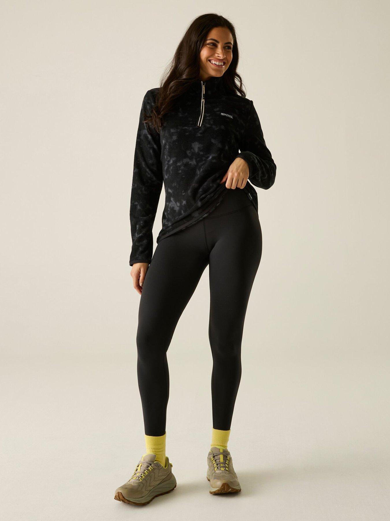 Image 3 of 6 of Regatta Ladies Margot 1/4 Zip Fleece-black Brushstroke Print.