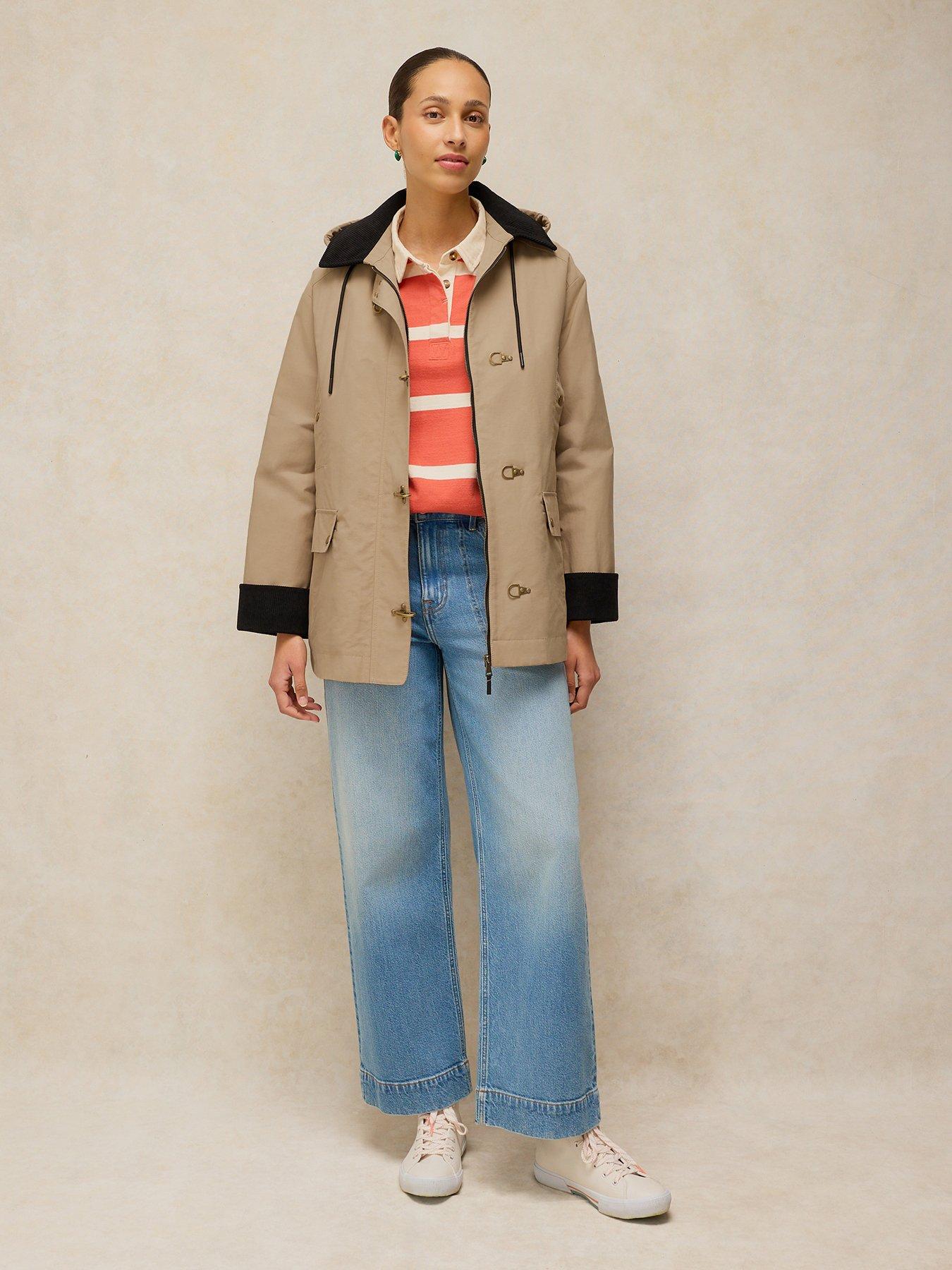 White Stuff Andie Waxed Jacket - Cream