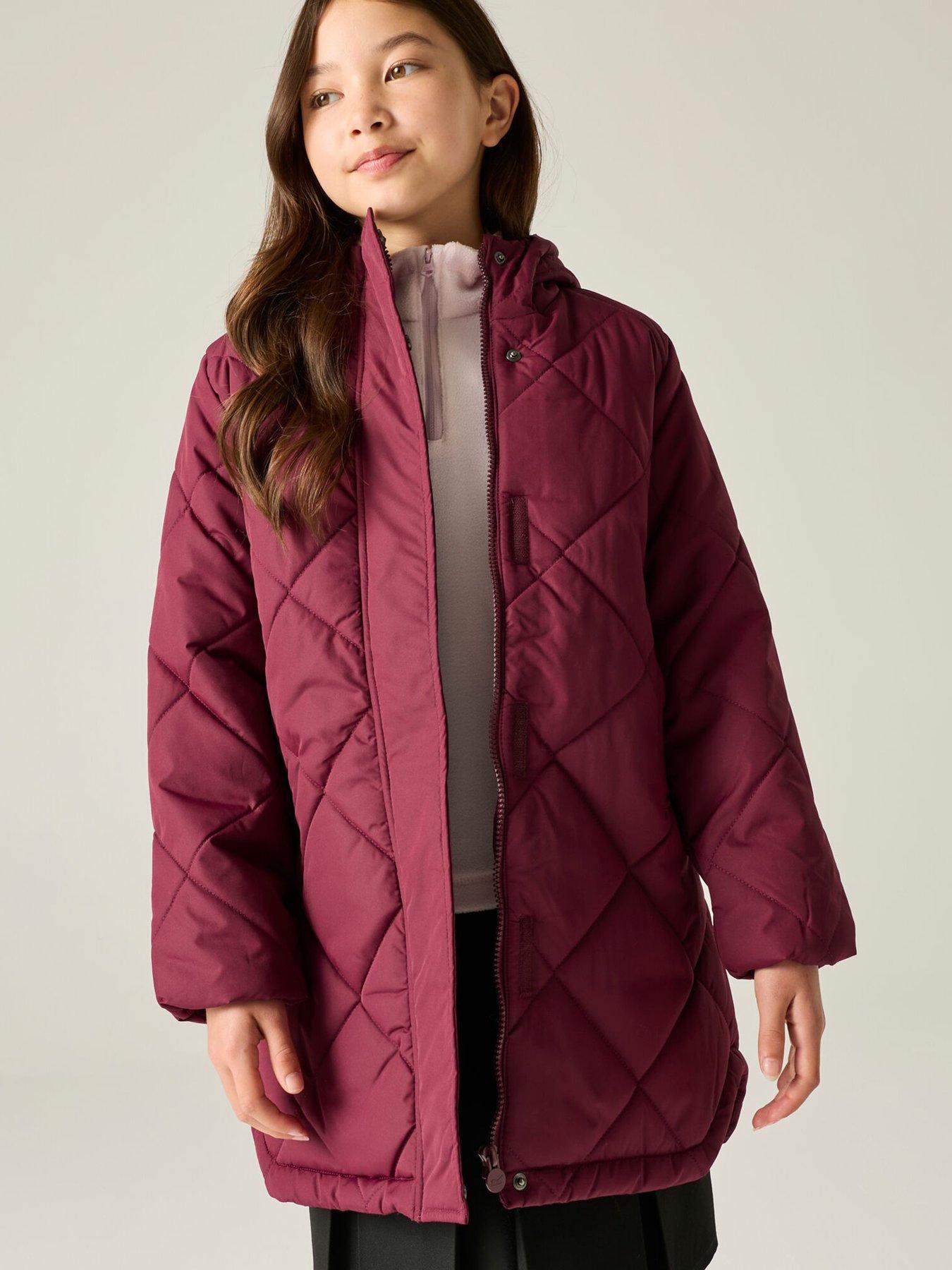 Regatta Kids Junior Elryse Baffled/quilted Jacket -fig(violet)