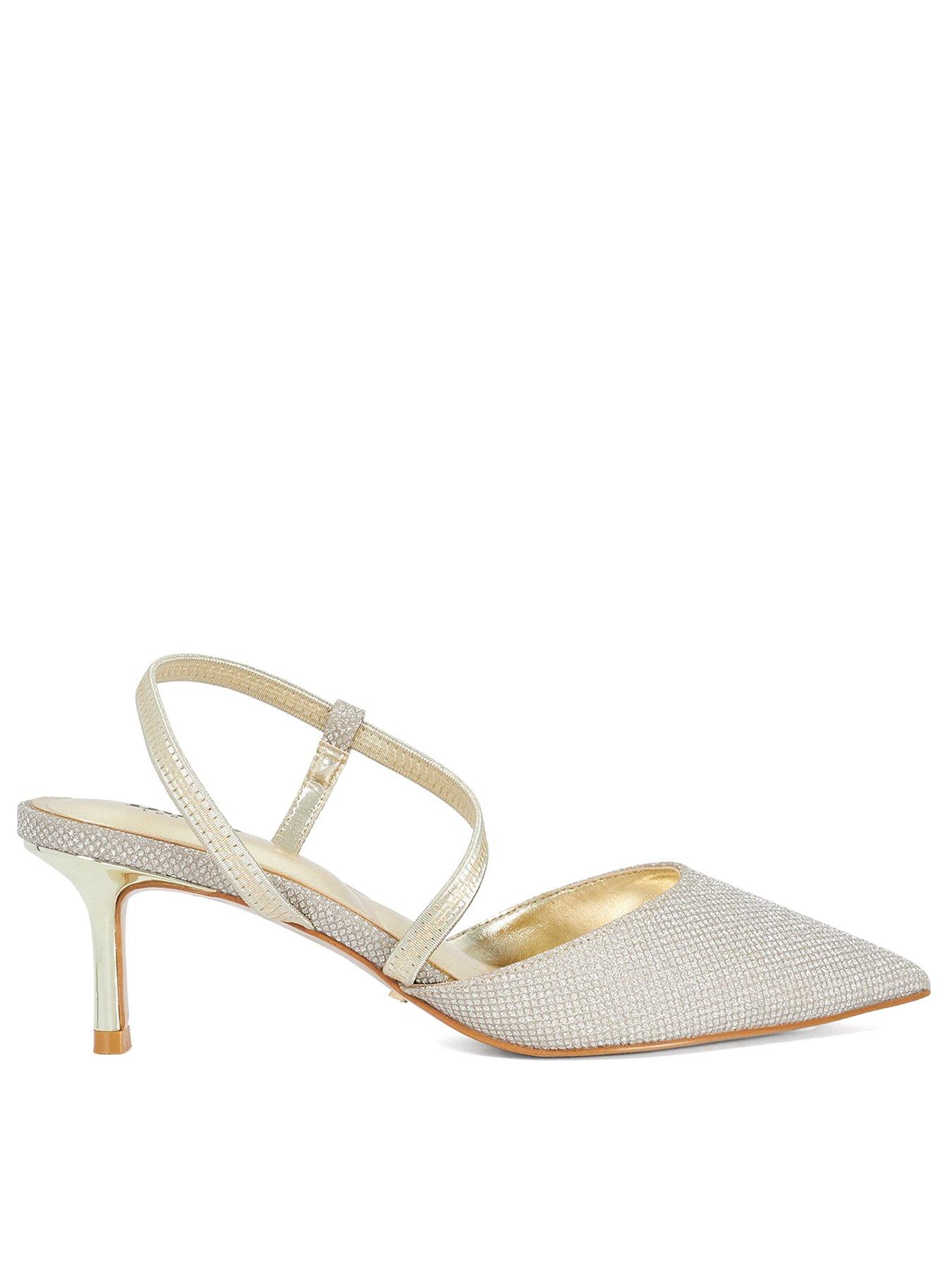 Image 1 of 6 of Dune London Charming Embellished Court Shoes