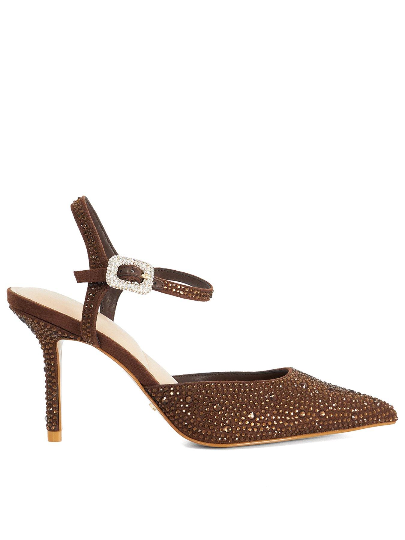 Dune London Confident Hotfix Embellished Open Courts