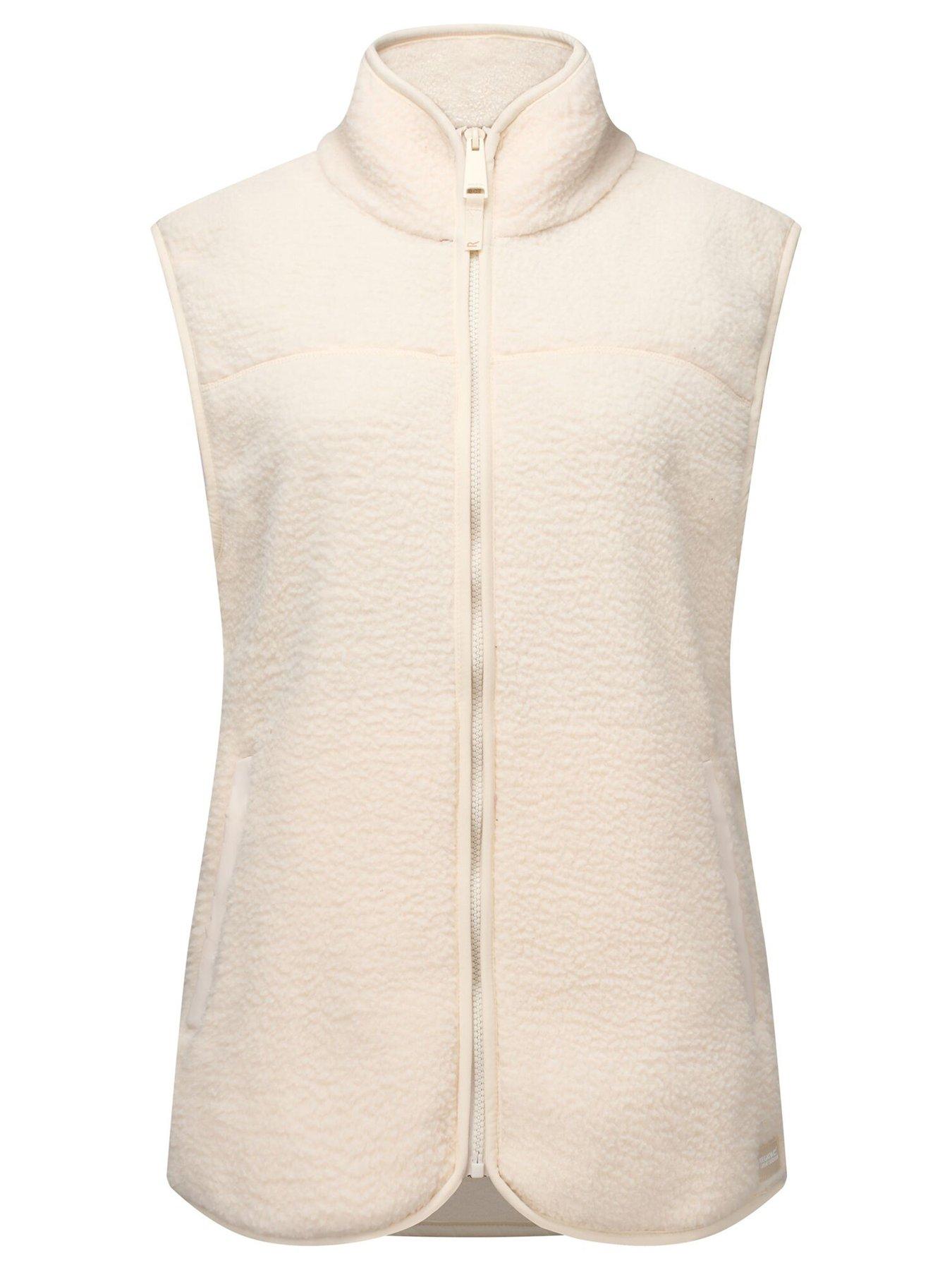Regatta Womens Frankie Borg Zip-Through Pockets Gilet - Beige | Littlewoods