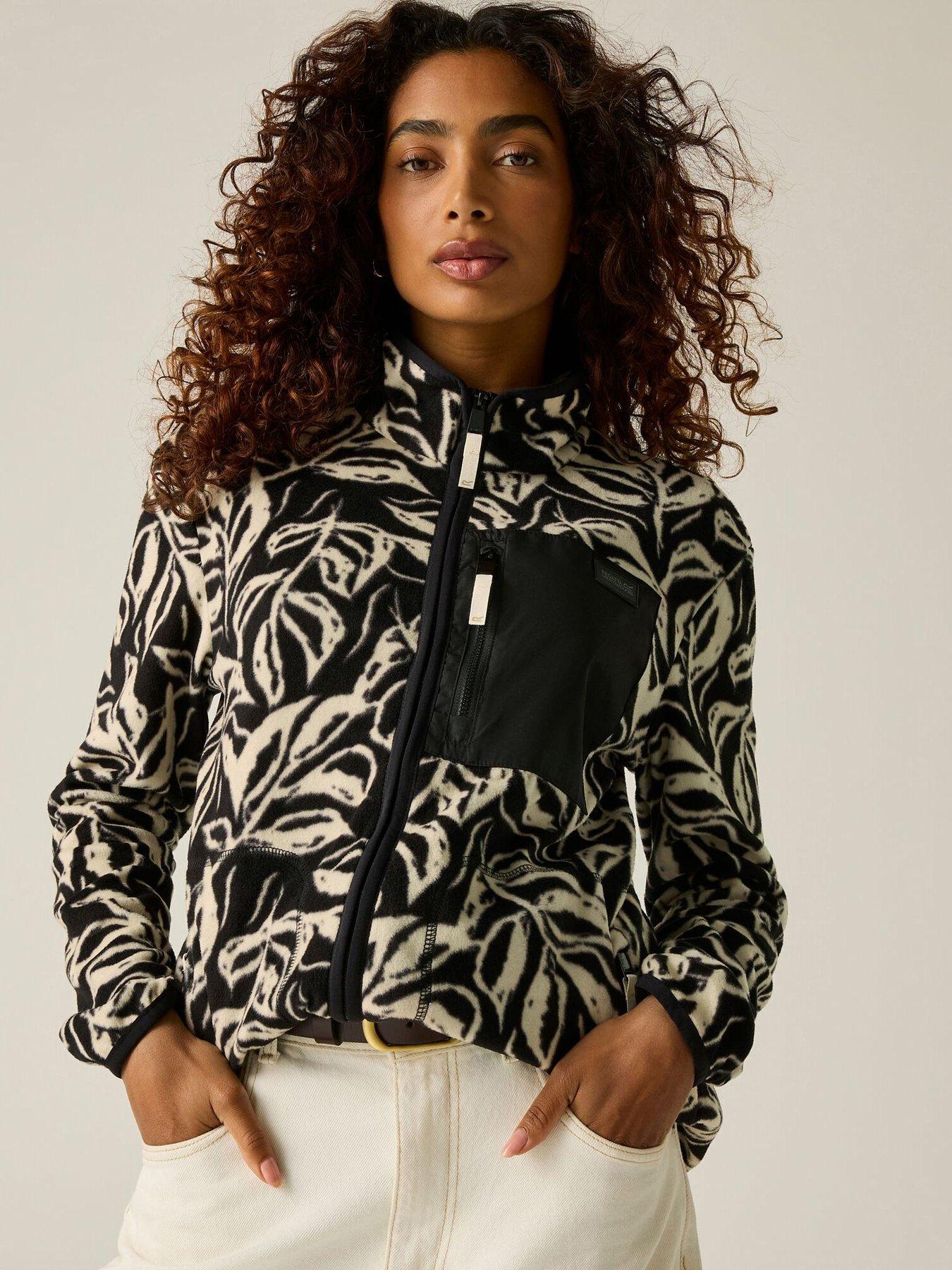 Regatta Ladies Women's Frankie Full Zip Fleece-abstract Leaf Print