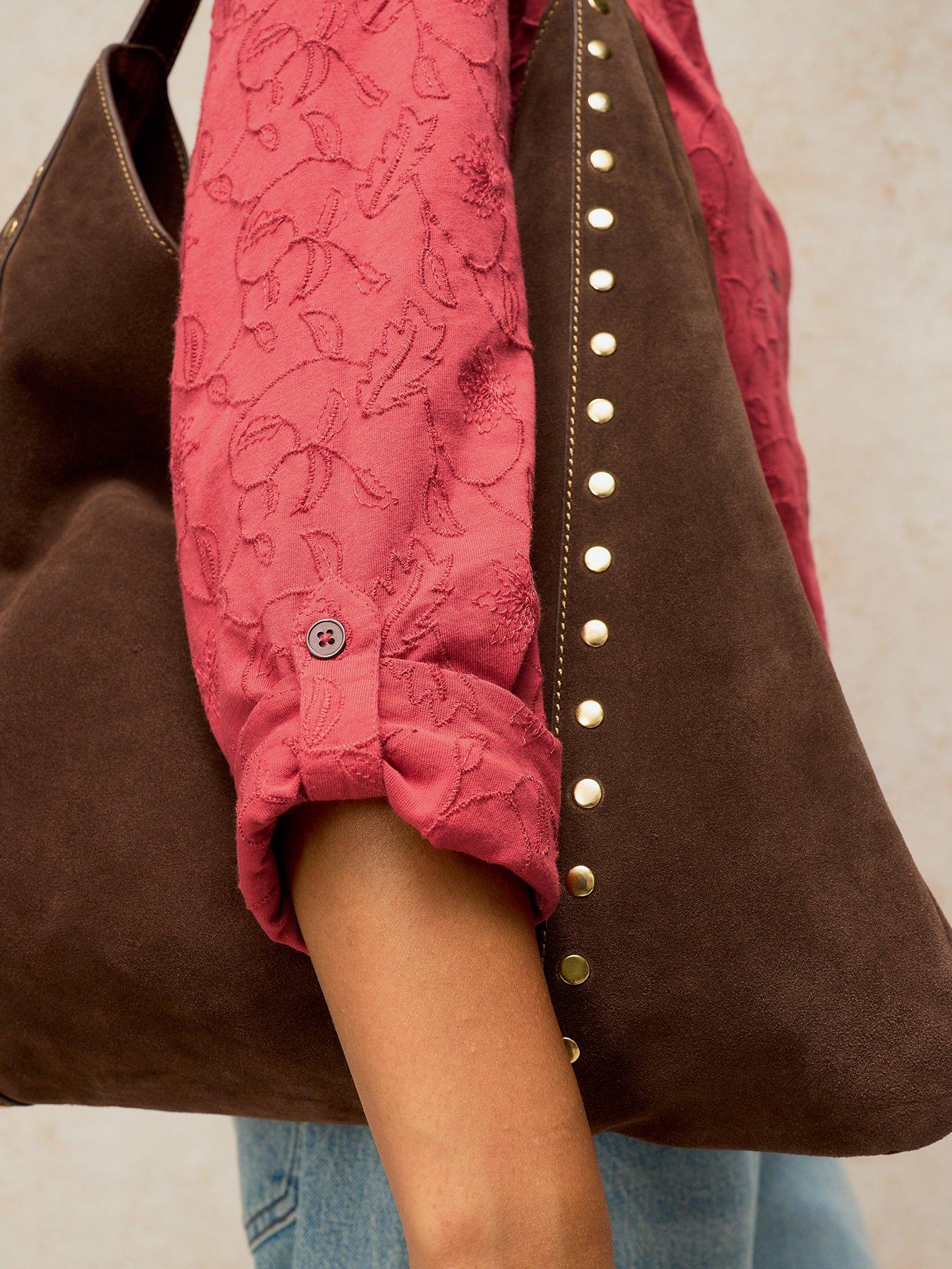Image 4 of 5 of White Stuff Annie Embroidered Button Through Shirt - Pink