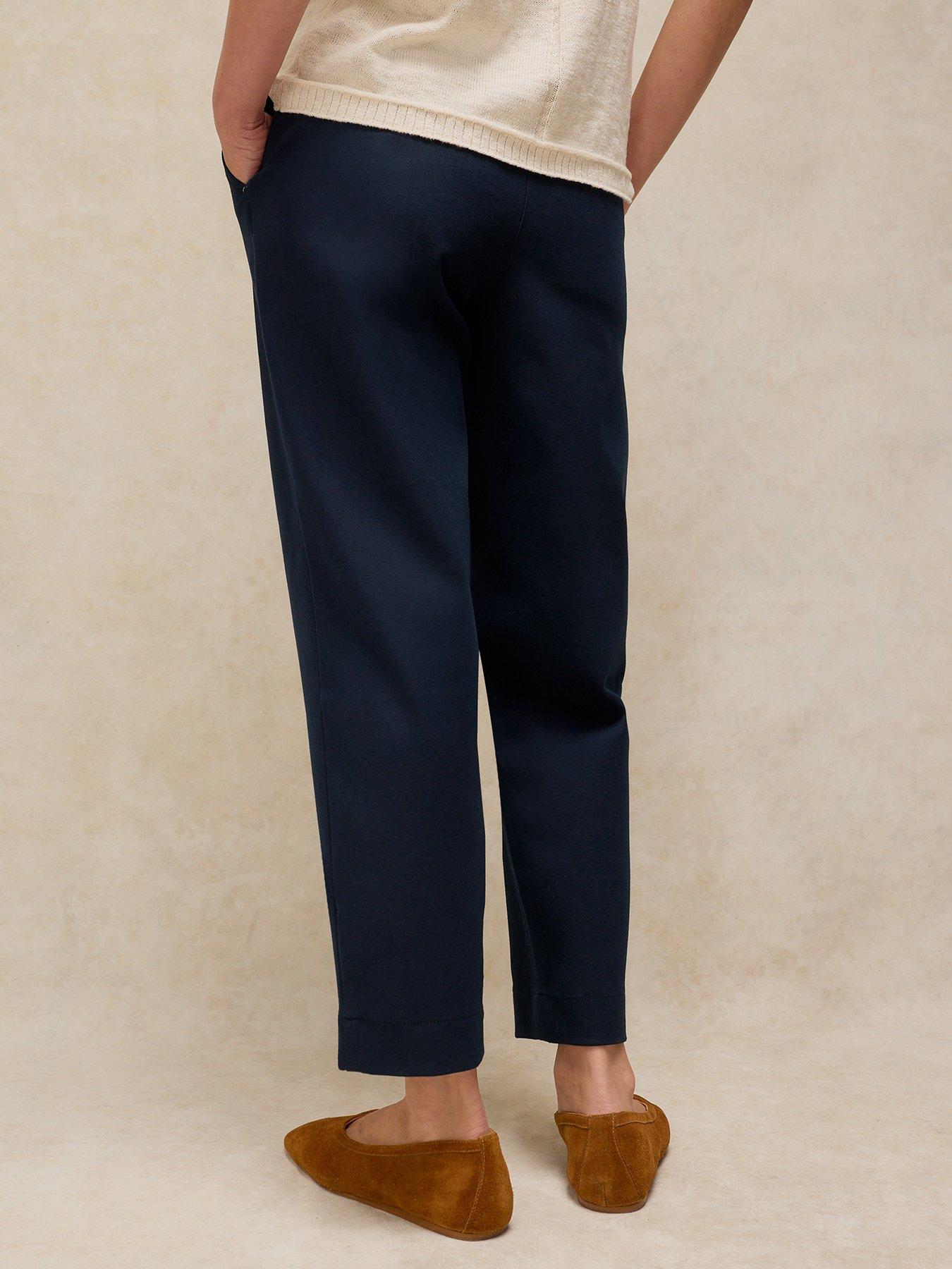 Image 2 of 6 of White Stuff Illy Crop Straight Trousers - Blue