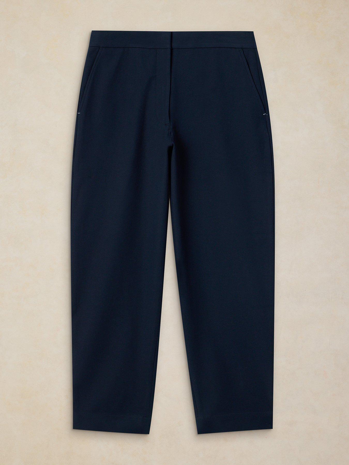Image 5 of 6 of White Stuff Illy Crop Straight Trousers - Blue