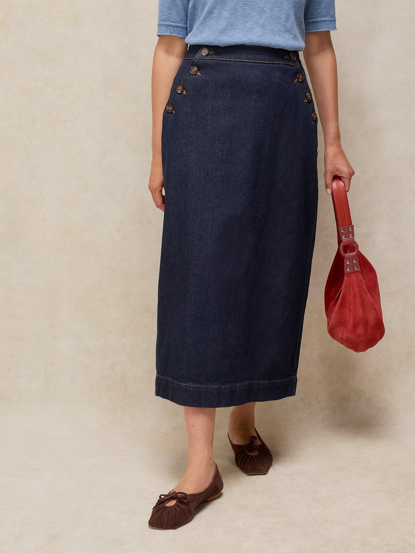 White Stuff Reese Denim Maxi Skirt