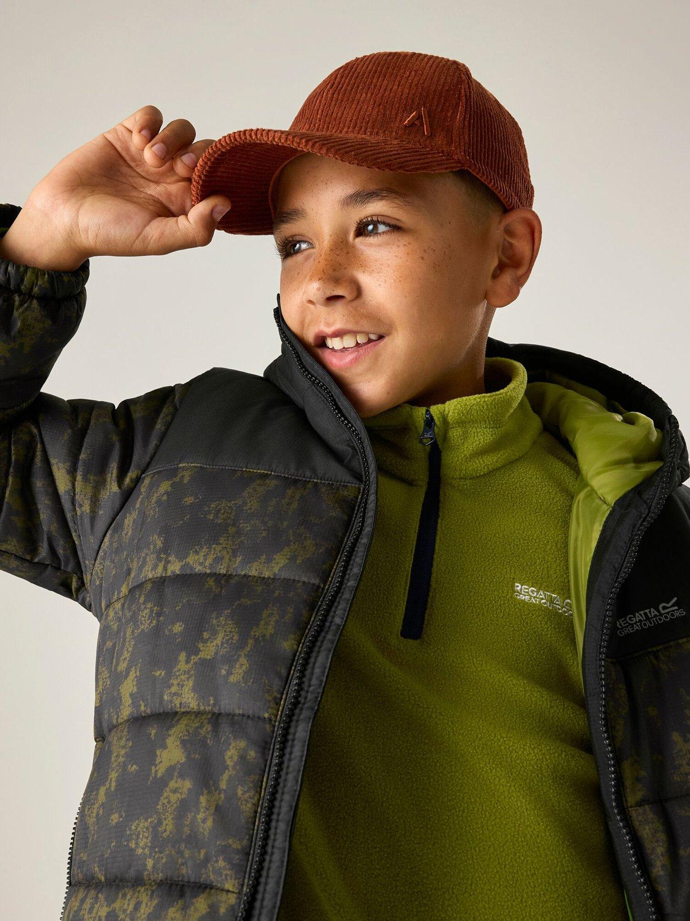 Image 4 of 7 of Regatta Kids Lofthouse Baffled/quilted Jacket -black/distress Camo(golden Cypress)