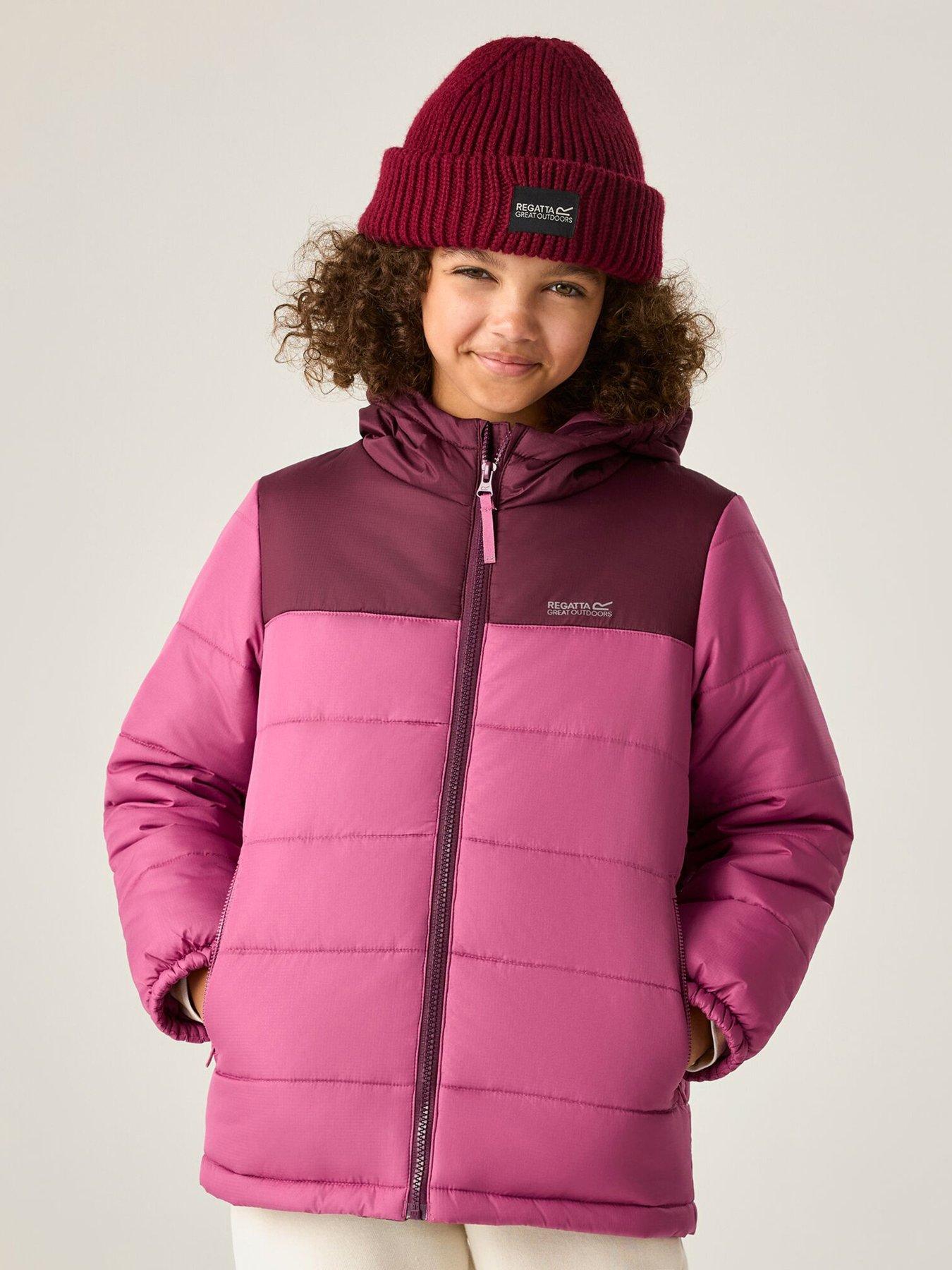 Image 1 of 7 of Regatta Kids Lofthouse Baffled Quilted Jacket - Pink