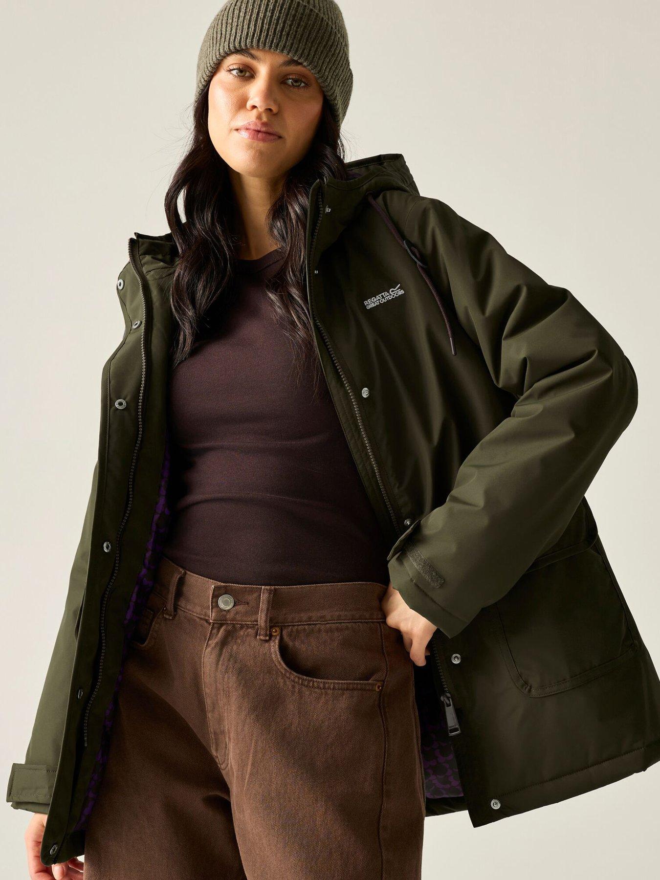 Image 1 of 7 of Regatta Ladies Orla Waterproof Jacket Waterproof Insulated Jacket-brown Shadow (ecclipse Purple)