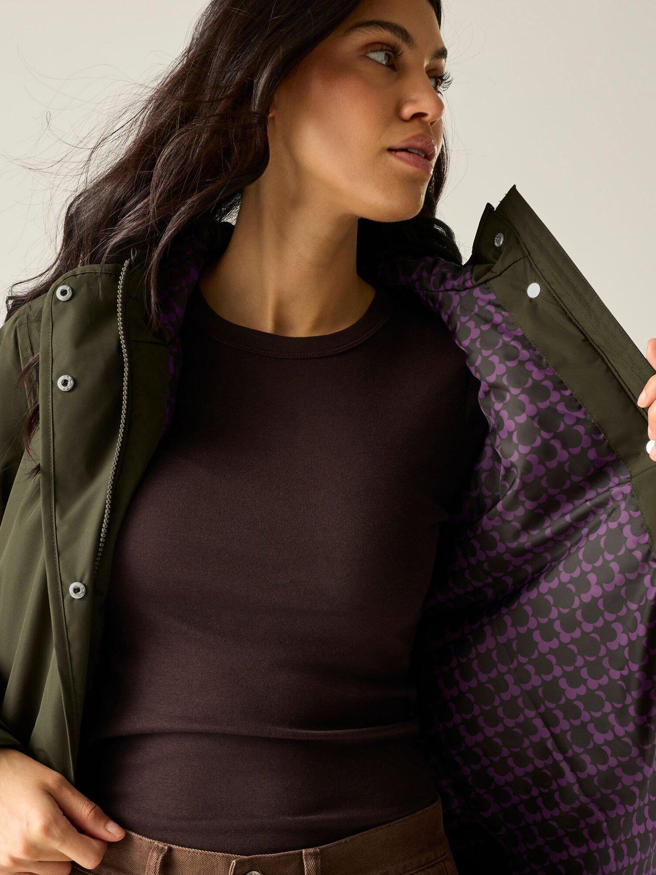 Image 7 of 7 of Regatta Ladies Orla Waterproof Jacket Waterproof Insulated Jacket-brown Shadow (ecclipse Purple)